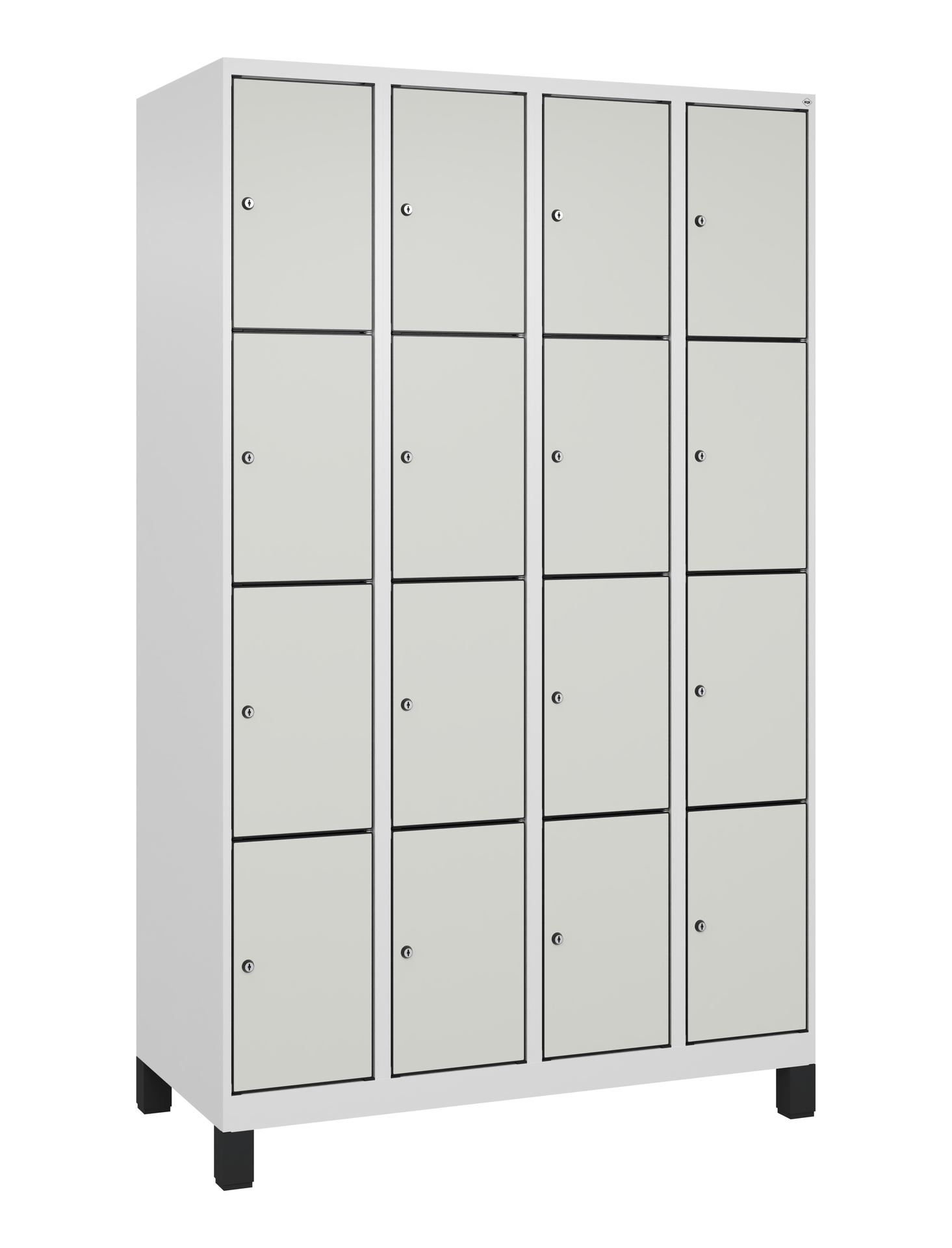 C+P Schlie�fachschrank Evolo PLUS, F��e, 16 F�cher, 1950x1200x500mm