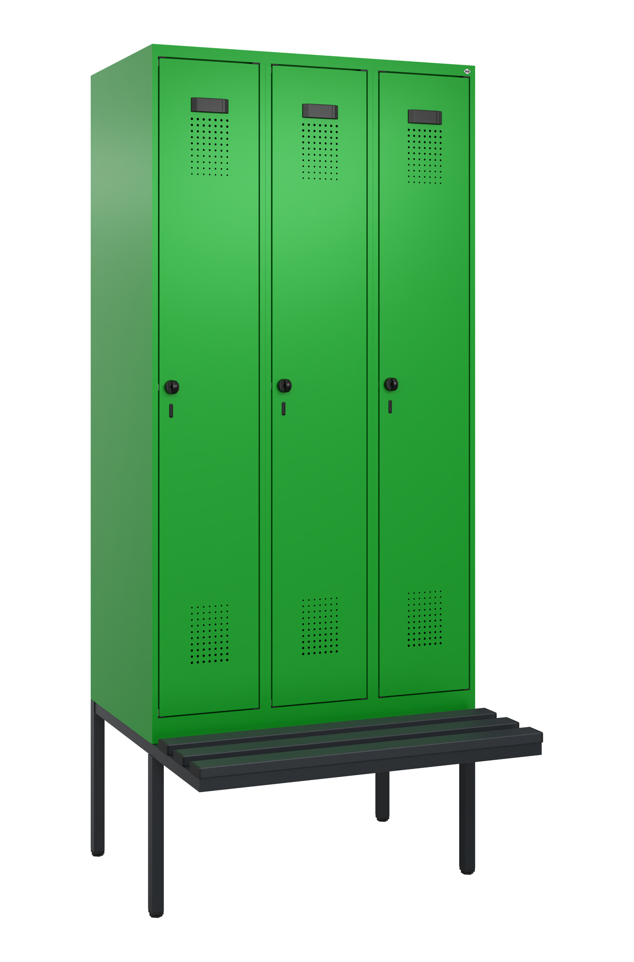 C+P Spind Evolo PLUS, Bank, 3 Abteile, 2120x900x81