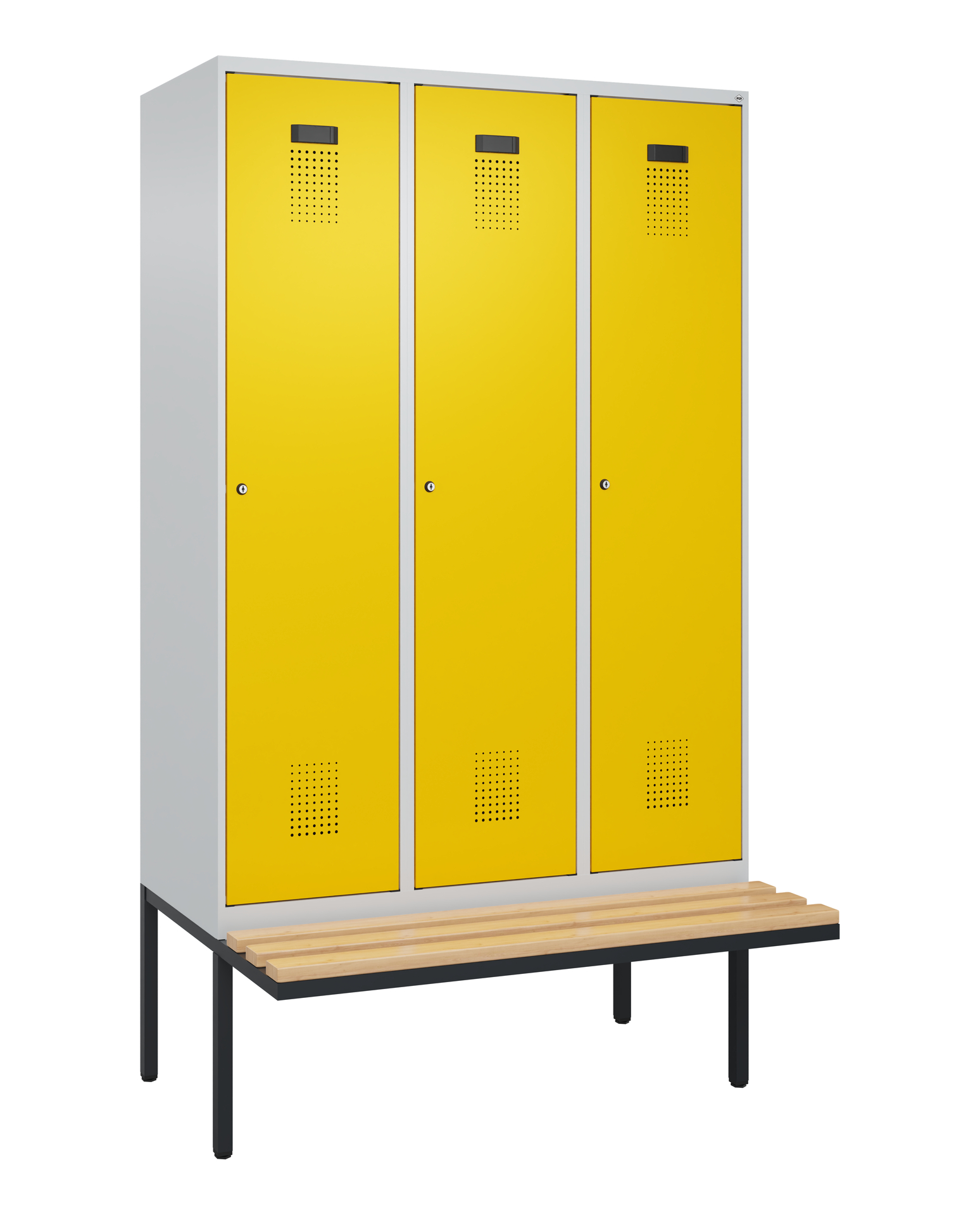 C+P Spind Evolo PLUS, Bank, 3 Abteile, 2120x1200x8