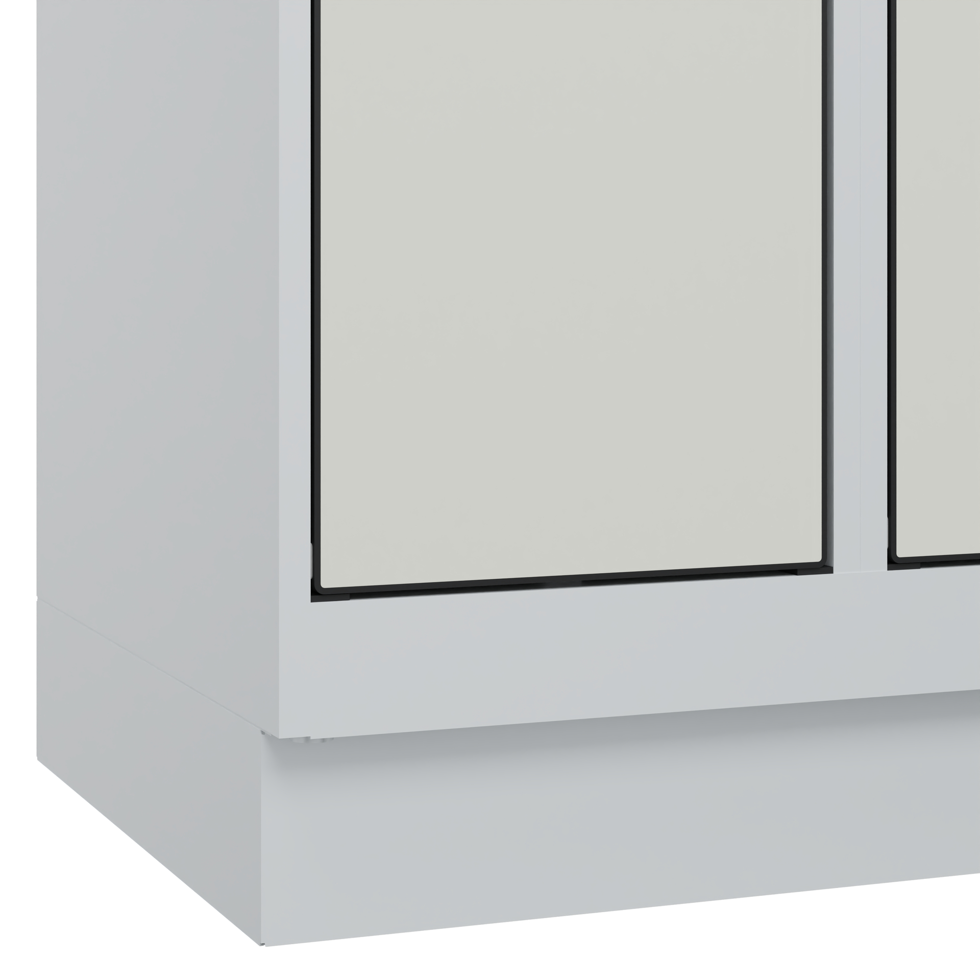 C+P Schlie�fachschrank Evolo PLUS, Sockel, 18 F�cher, 1950x900x500mm