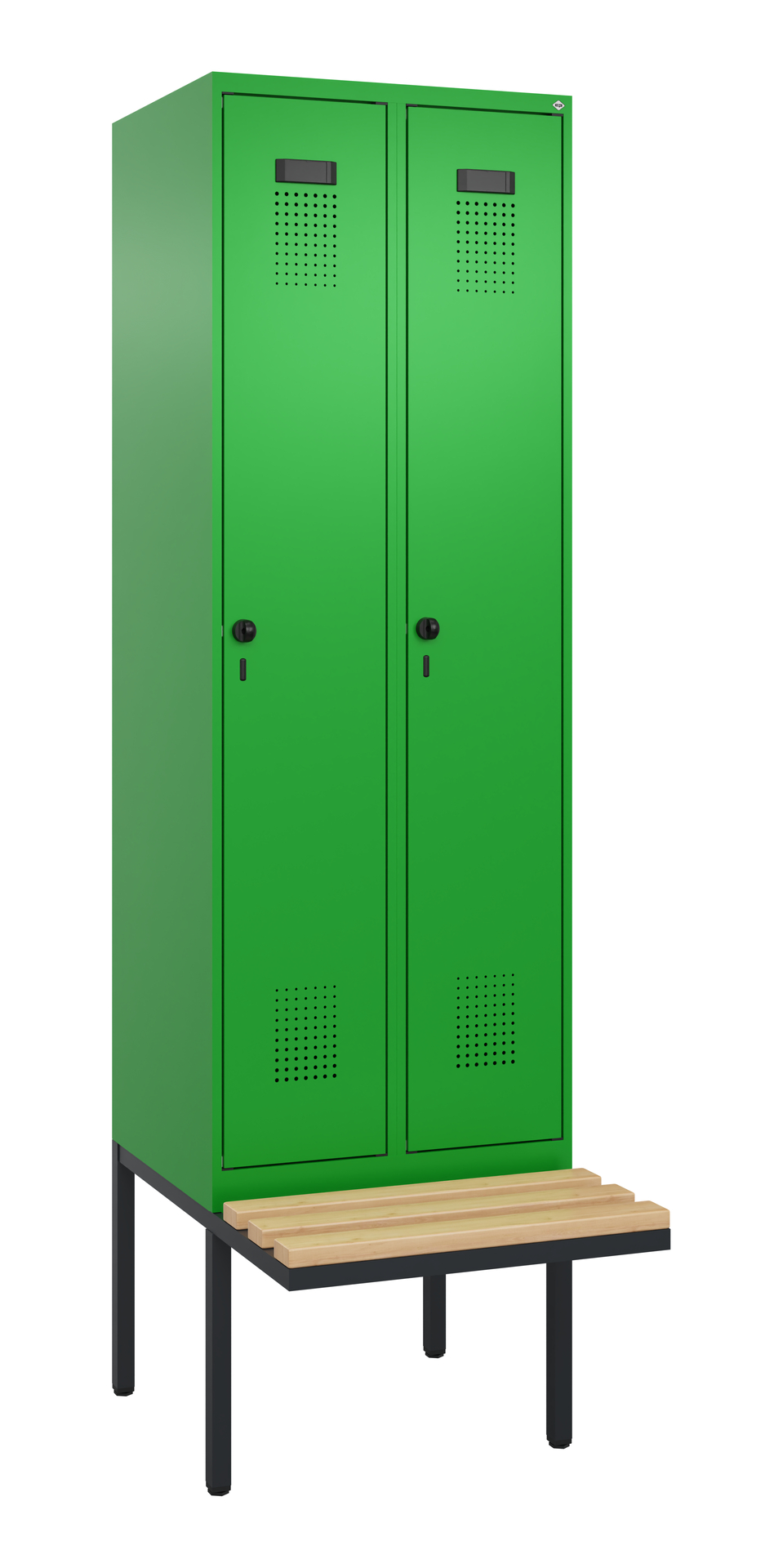 C+P Spind Evolo PLUS, Bank, 2 Abteil, 2120x600x815