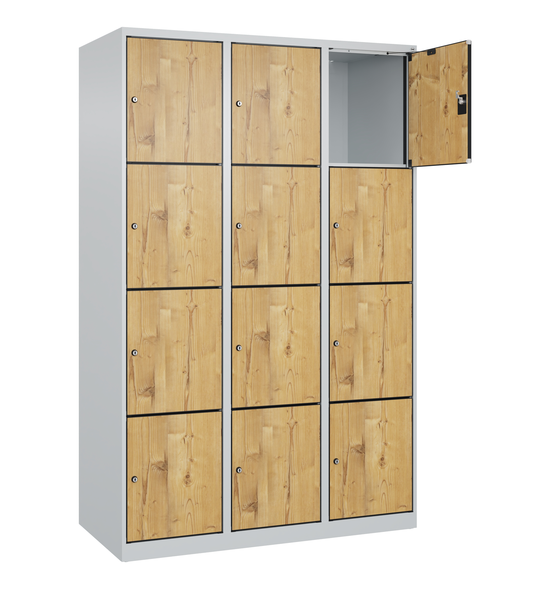 C+P Schlie�fachschrank Evolo PLUS, 12 F�cher, 1850x1200x500mm