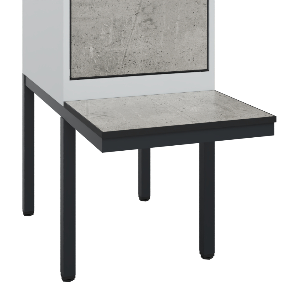 C+P Spind Evolo PLUS, Bank, 2 Abteile, 2120x800x815mm