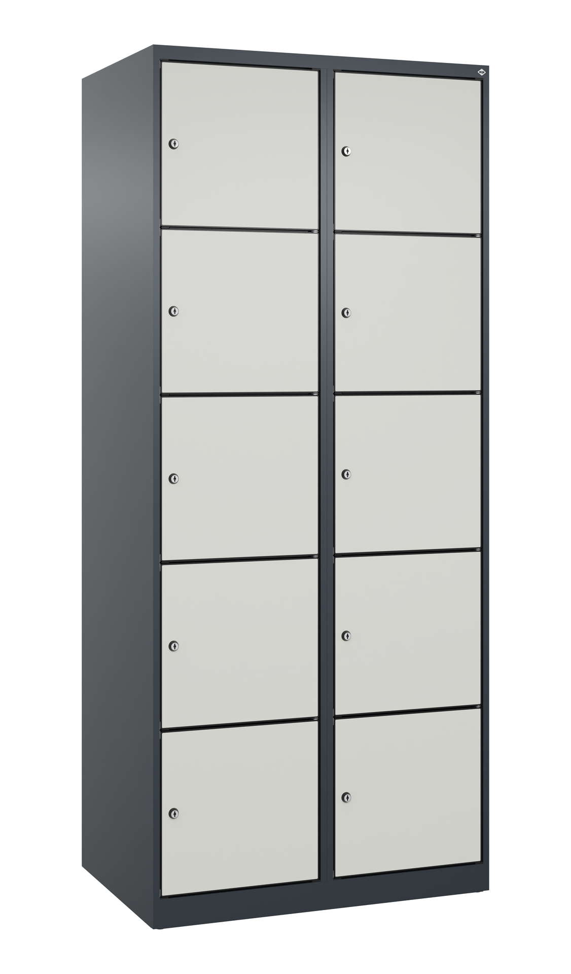 C+P Schlie�fachschrank Evolo PLUS, 10 F�cher, 1850x800x500mm