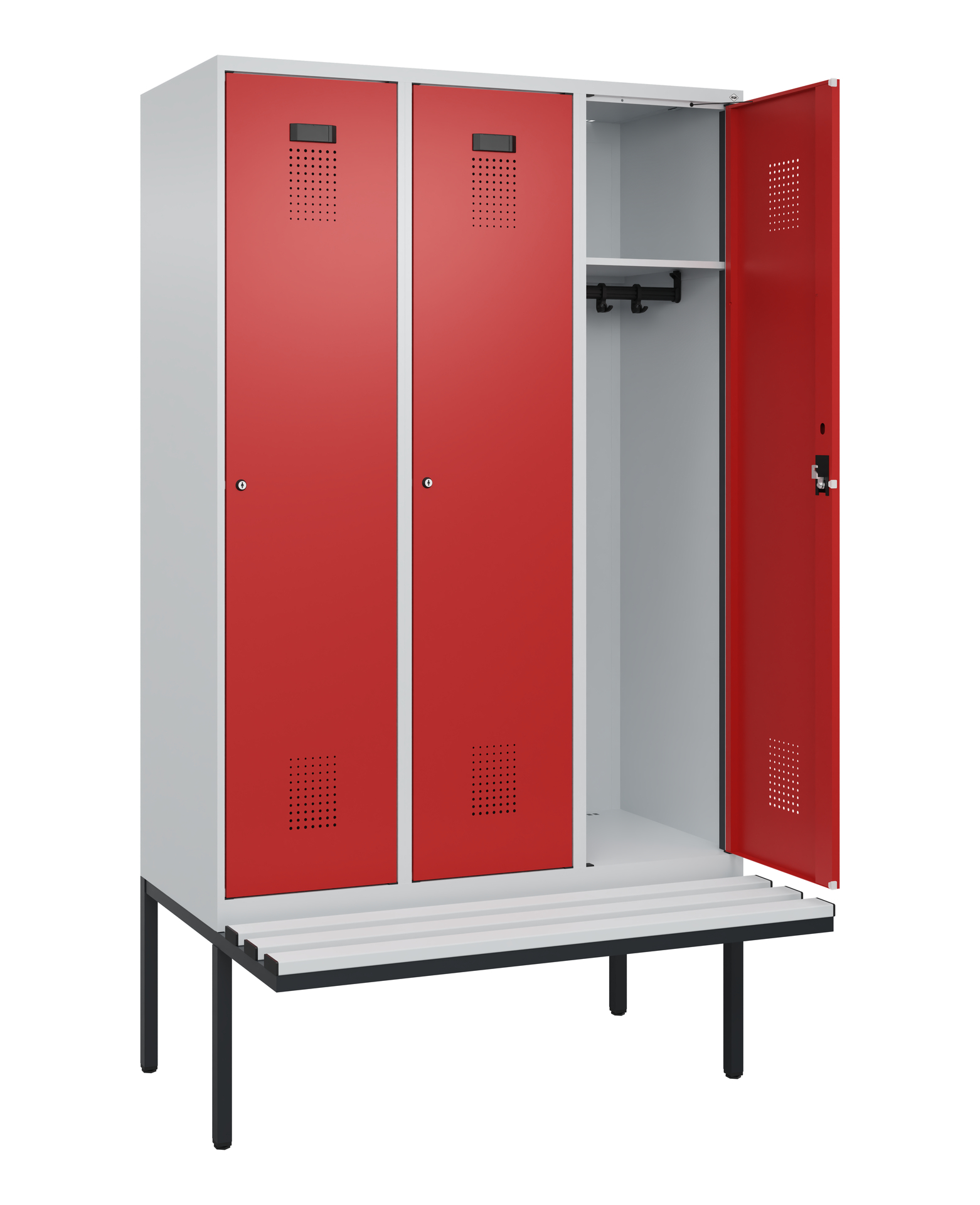 C+P Spind Evolo PLUS, Bank, 3 Abteile, 2120x1200x8