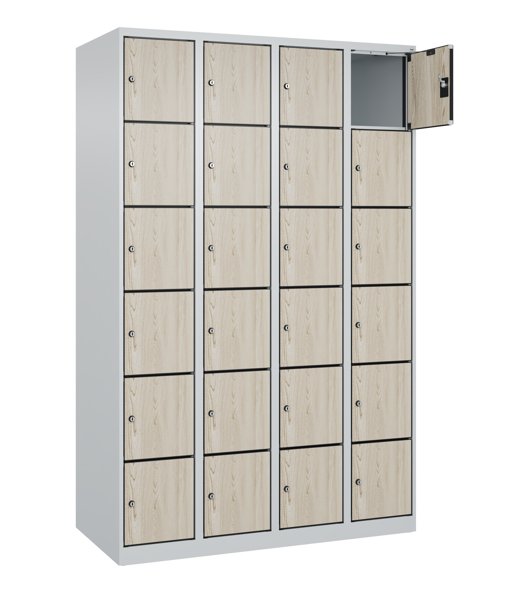 C+P Schlie�fachschrank Evolo PLUS, 24 F�cher, 1850x1200x500mm
