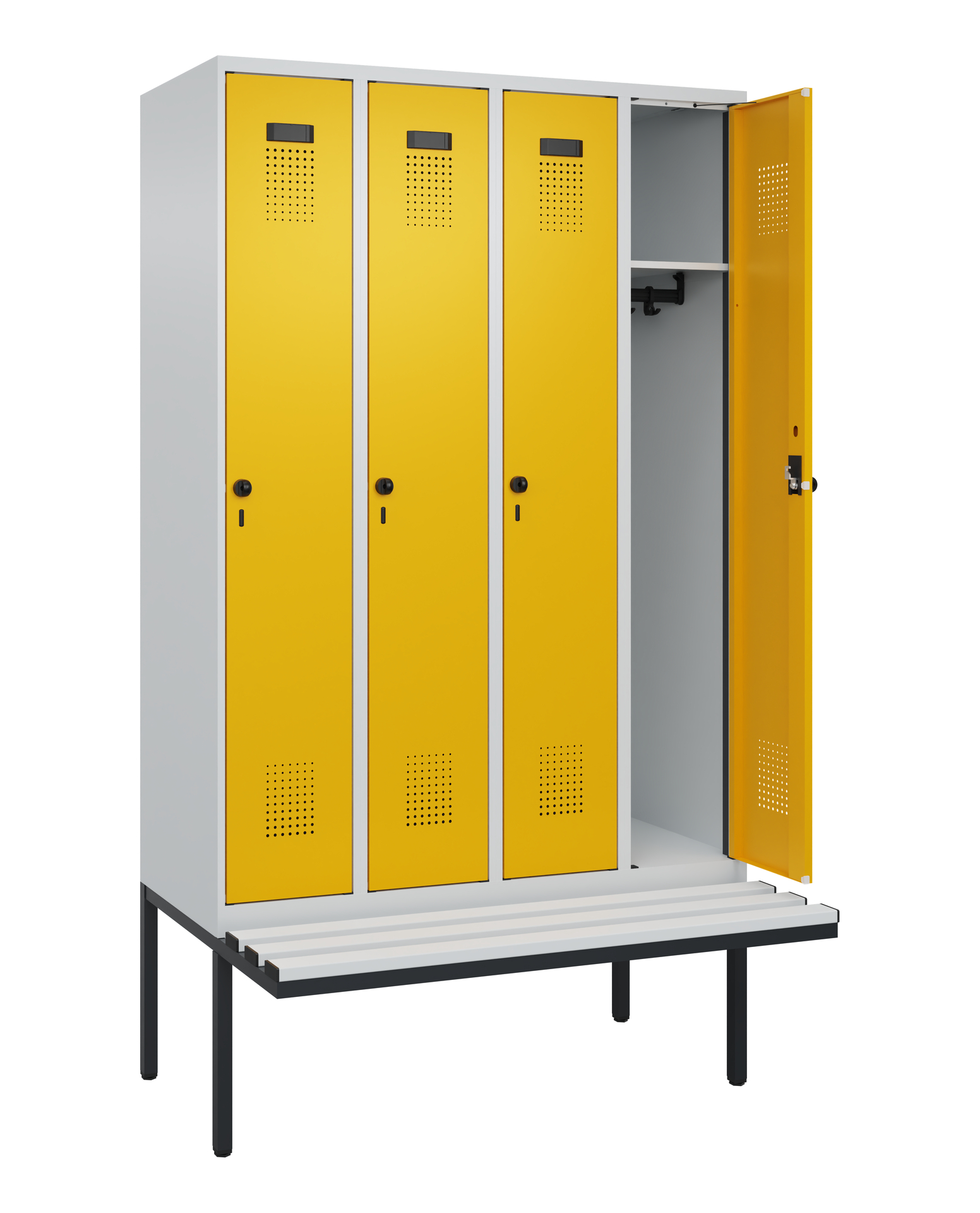 C+P Spind Evolo PLUS, Bank, 4 Abteile, 2120x1200x8