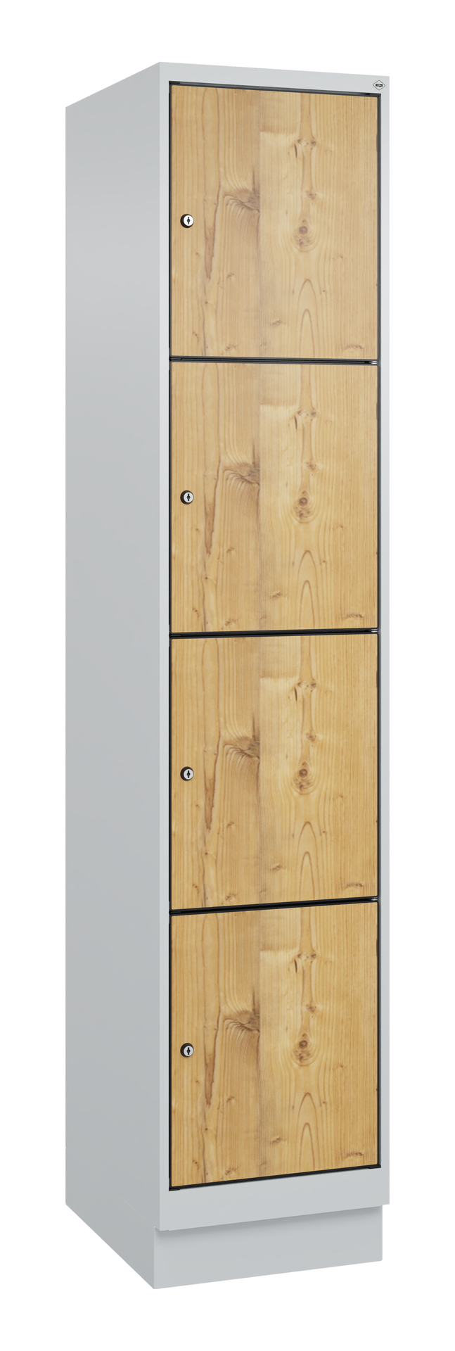 C+P Schlie�fachschrank Evolo PLUS, Sockel, 4 F�cher, 1950x400x500mm