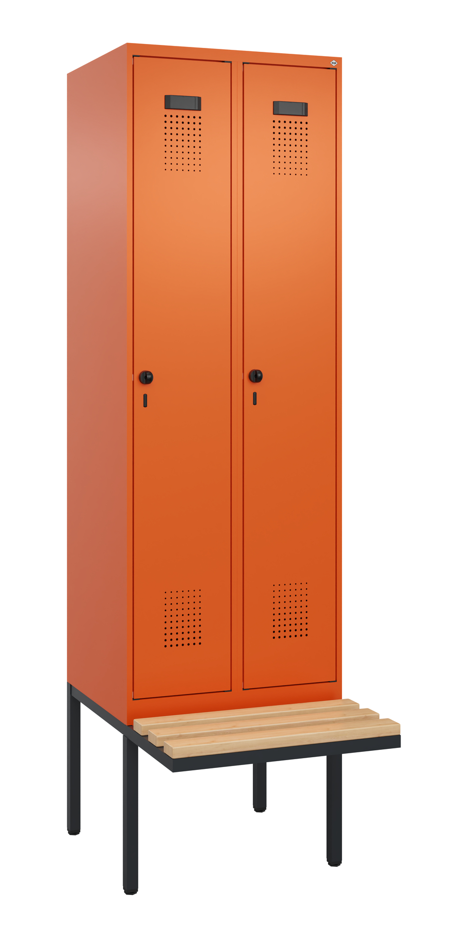 C+P Spind Evolo PLUS, Bank, 2 Abteil, 2120x600x815