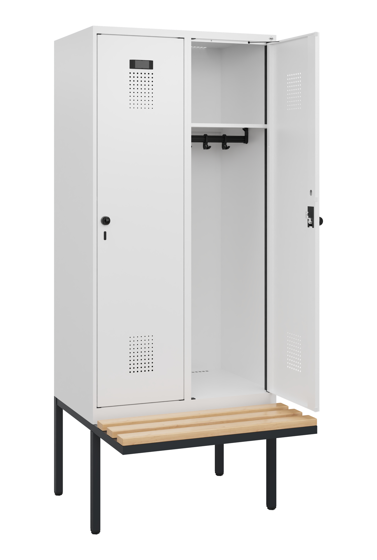 C+P Spind Evolo PLUS, Bank, 2 Abteile, 1950x800x81