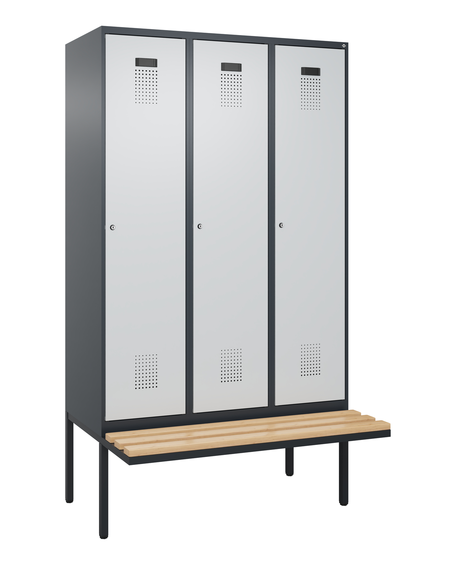 C+P Spind Evolo PLUS, Bank, 3 Abteile, 2120x1200x8