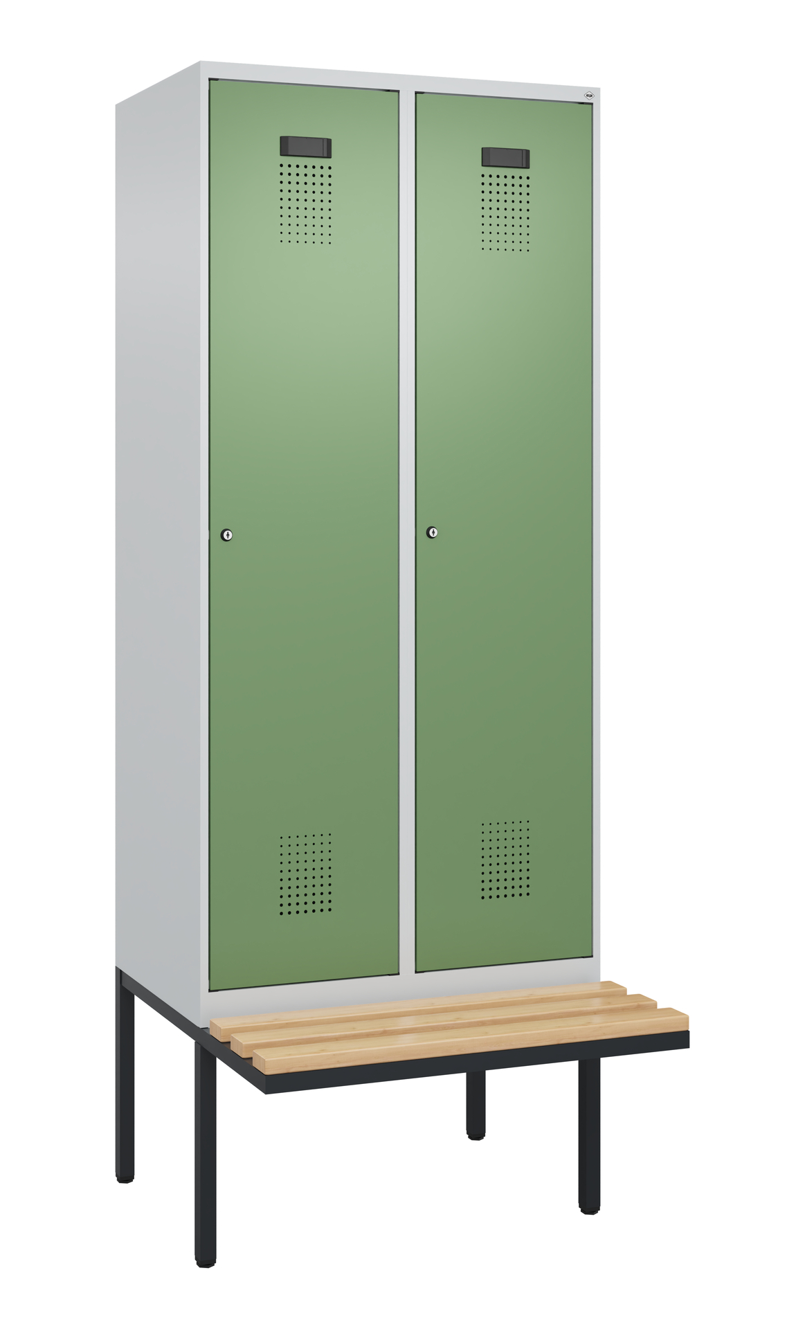 C+P Spind Evolo PLUS, Bank, 2 Abteile, 2120x800x81