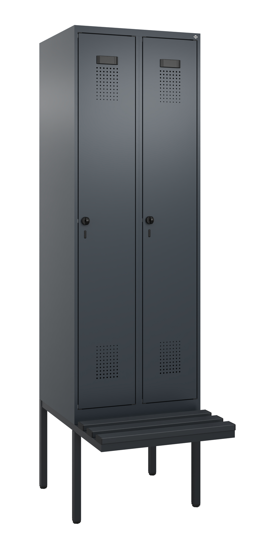 C+P Spind Evolo PLUS, Bank, 2 Abteil, 2120x600x815