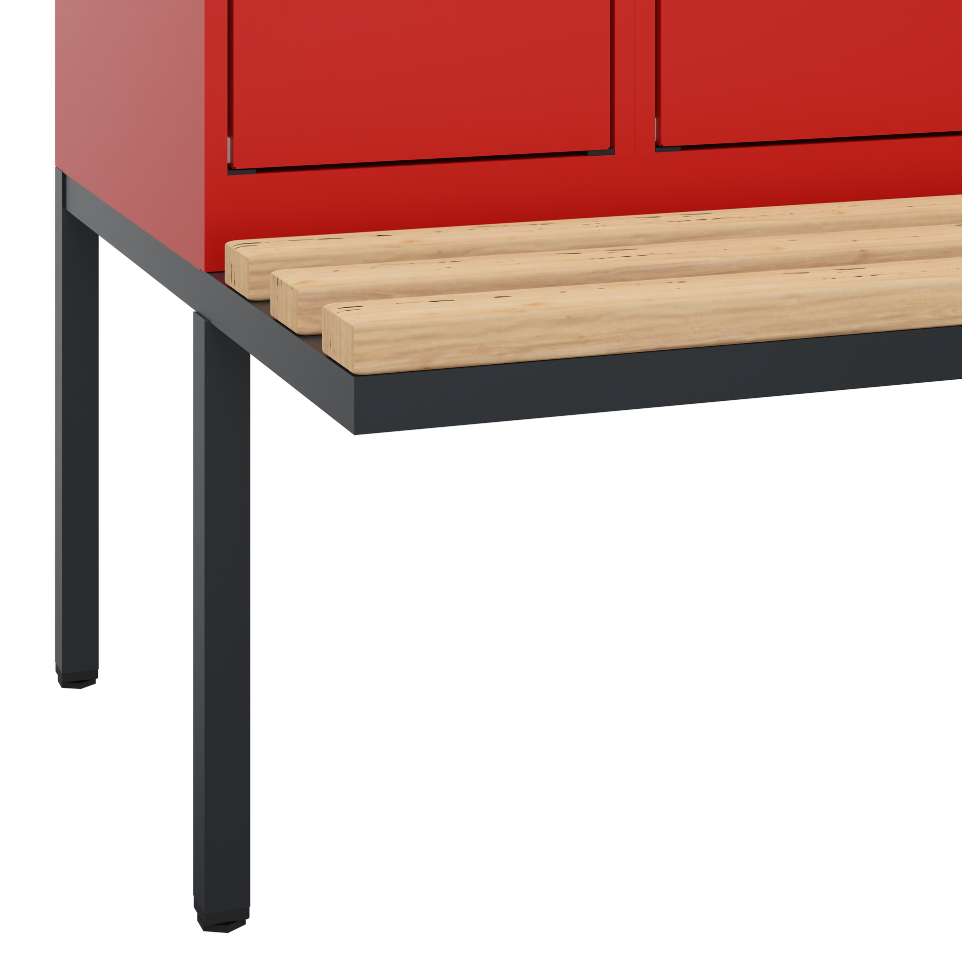 C+P Spind Evolo PLUS, Bank, 4 Abteile, 1950x1200x8