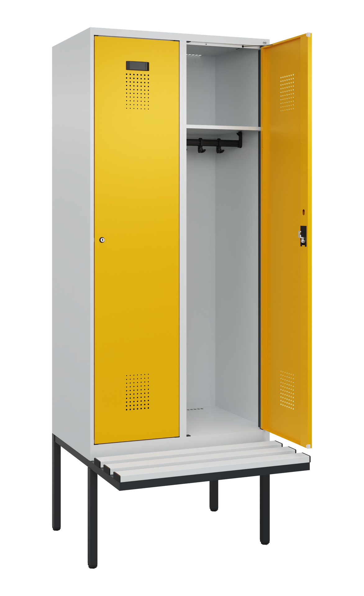 C+P Spind Evolo PLUS, Bank, 2 Abteile, 2120x800x81