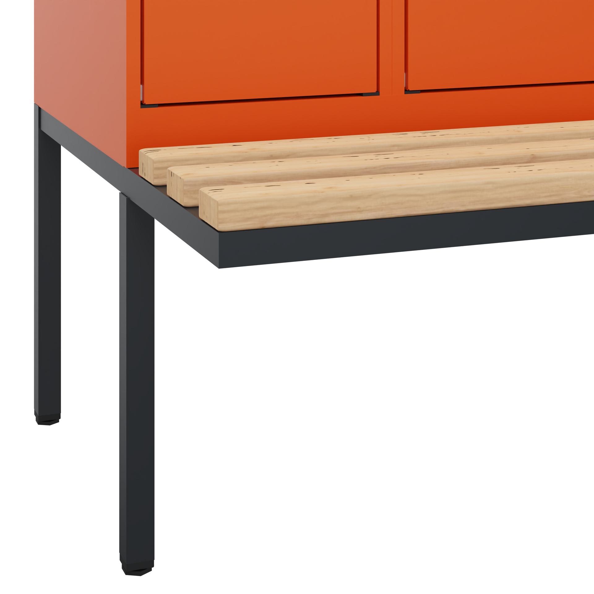 C+P Spind Evolo PLUS, Bank, 2 Abteil, 2120x600x815