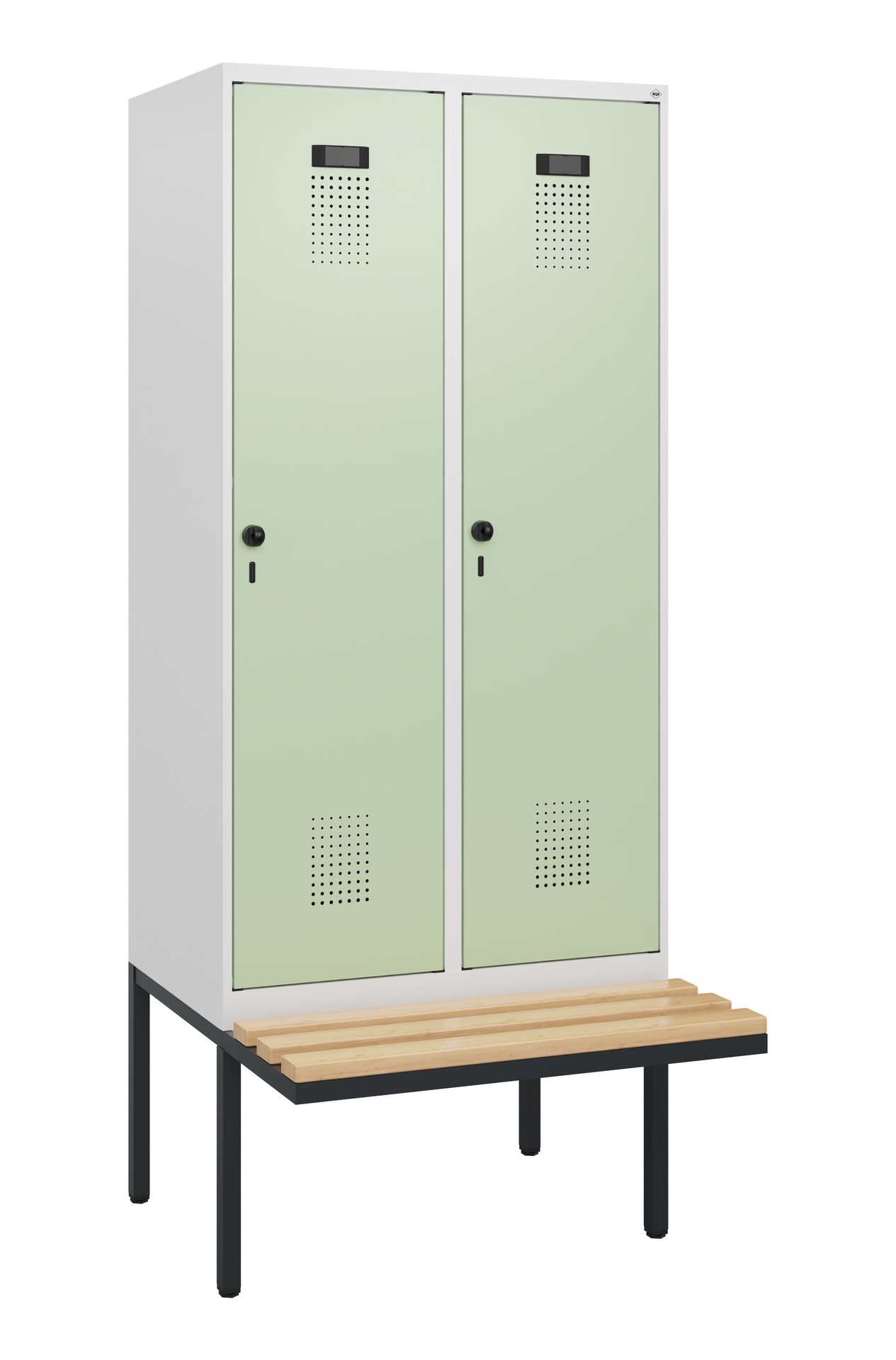 C+P Spind Evolo PLUS, Bank, 2 Abteile, 1950x800x81