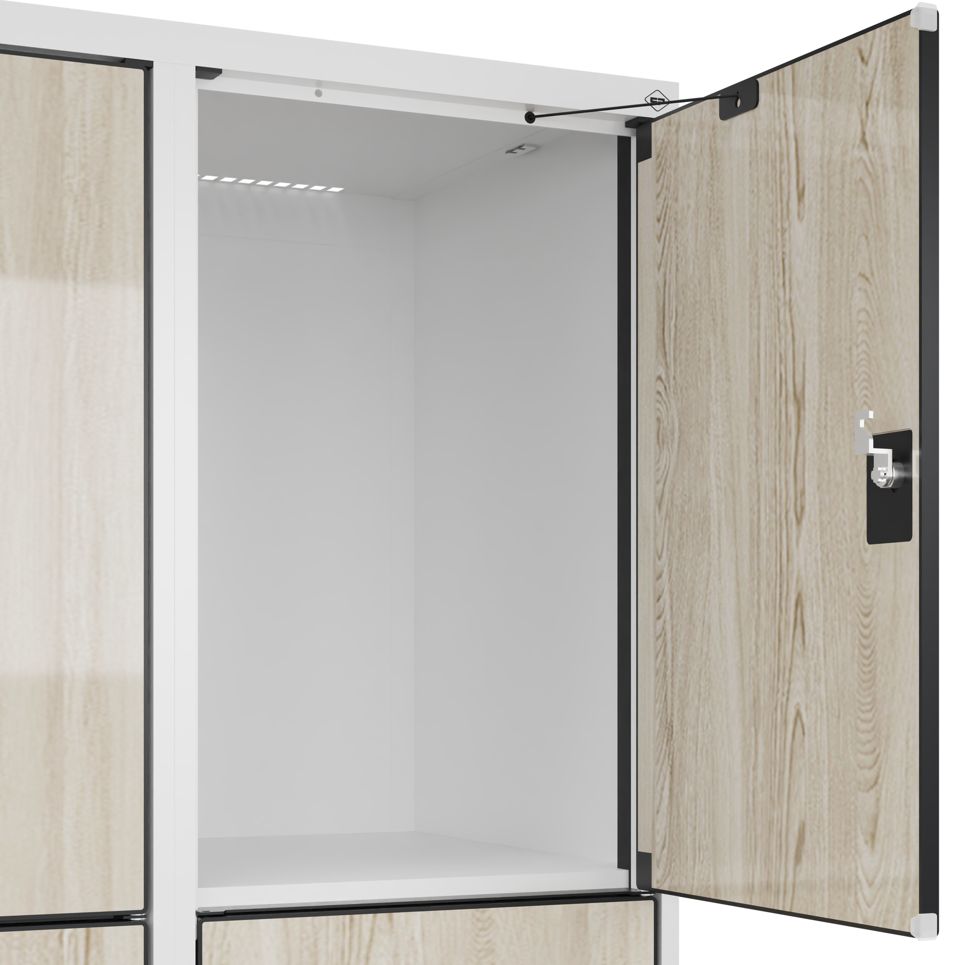 C+P Schlie�fachschrank Evolo PLUS, F��e, 9 F�cher, 1950x1200x500mm