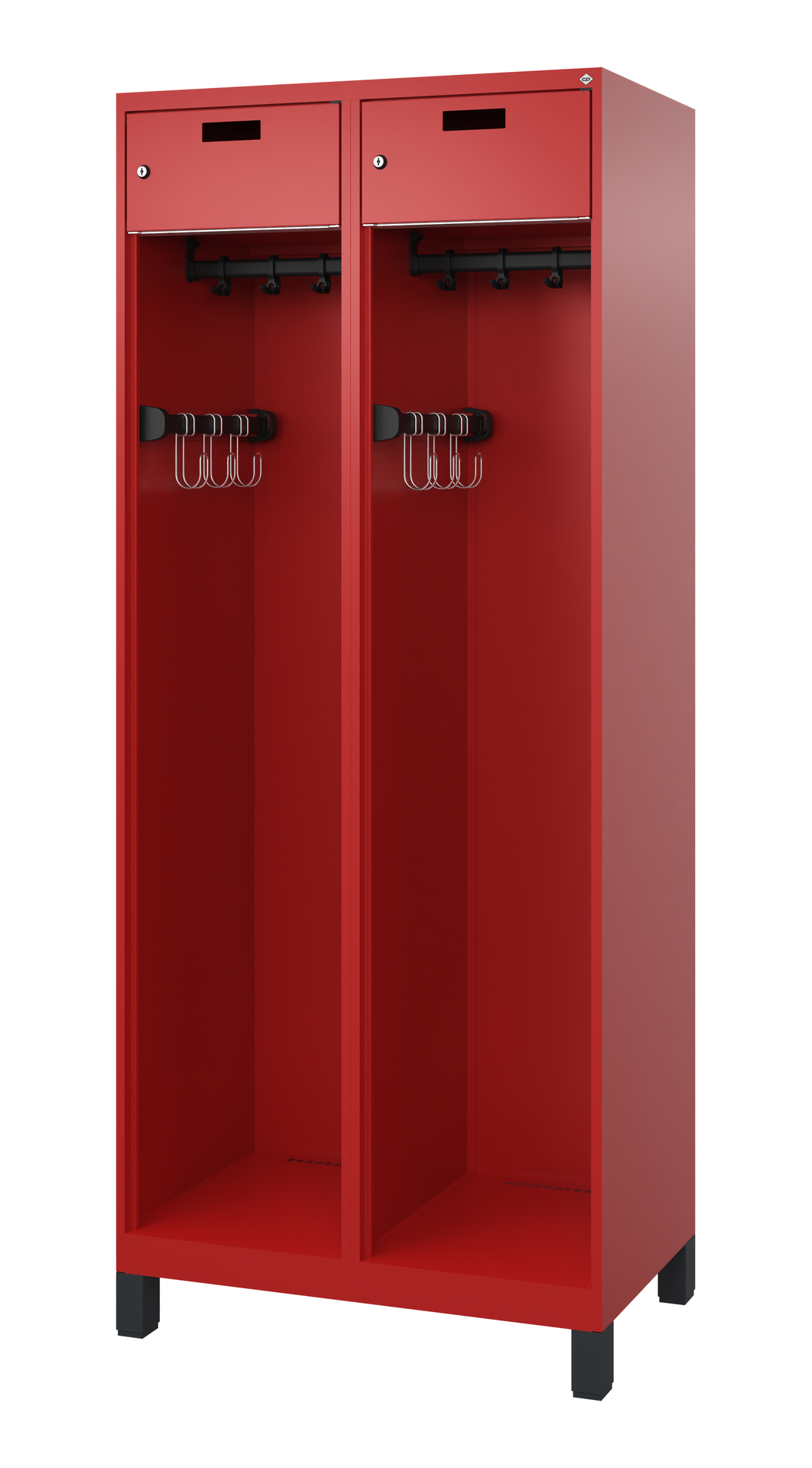 C+P Feuerwehrspind Praktus, 2 Abteile, 1850x800x50