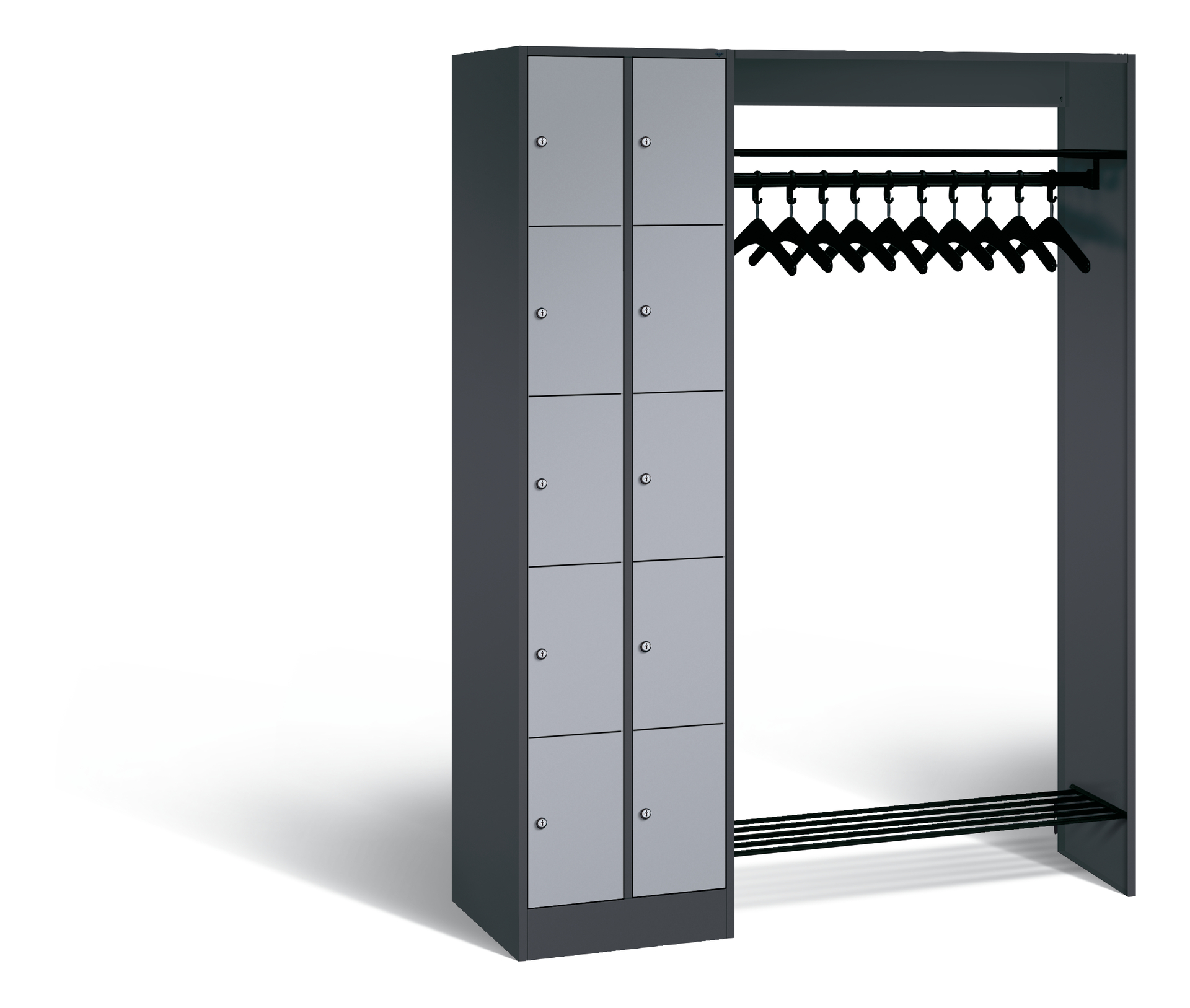 C+P Offene Garderobe, H1950xB1410xT480mm