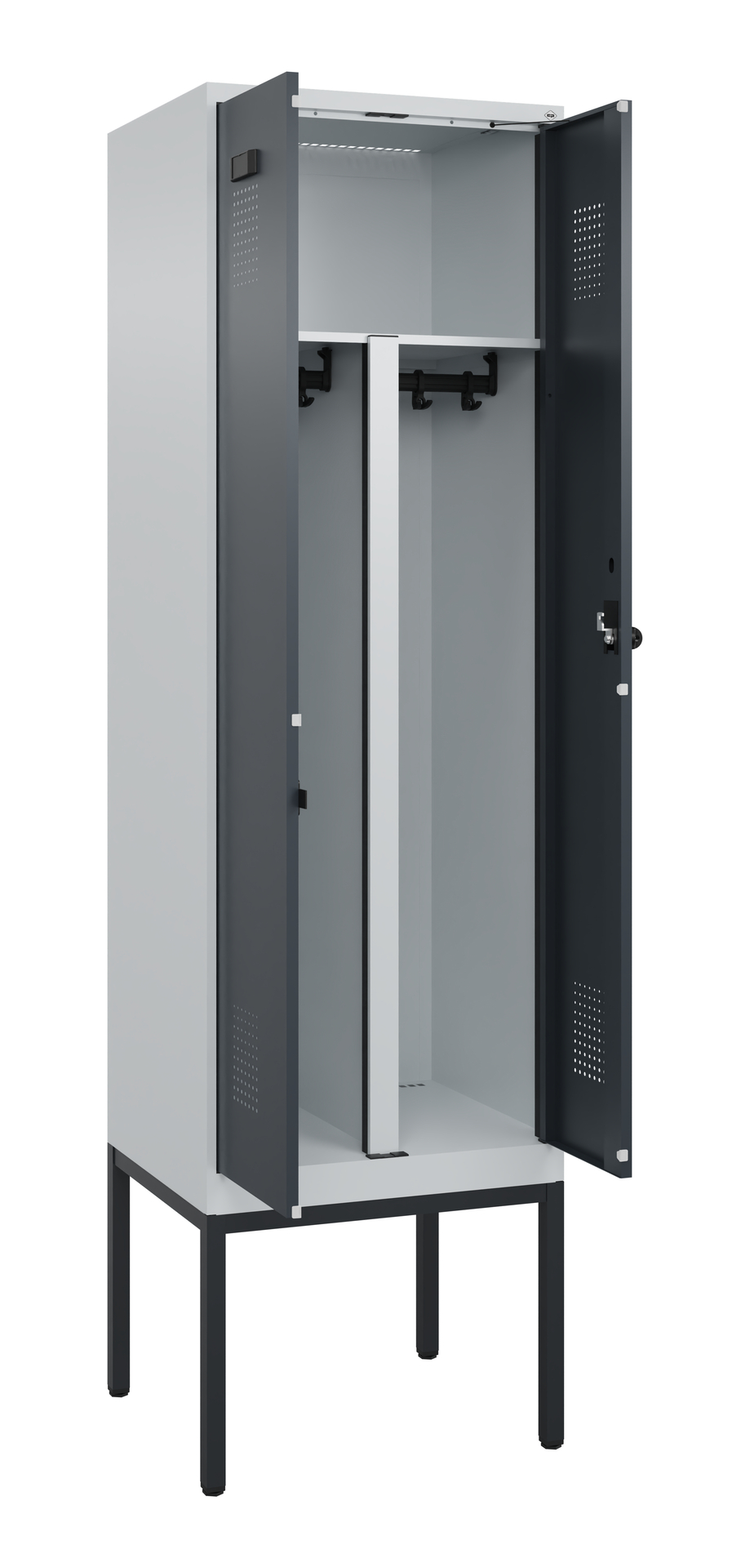 C+P PSA Doppel-Spind Evolo PLUS, Gestell, 2 Abteil