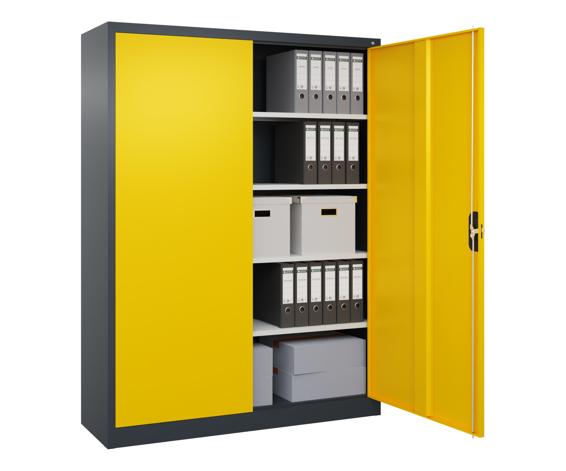 C+P Büroschrank, Acurado, 1950x1500x400mm, 7016/1023