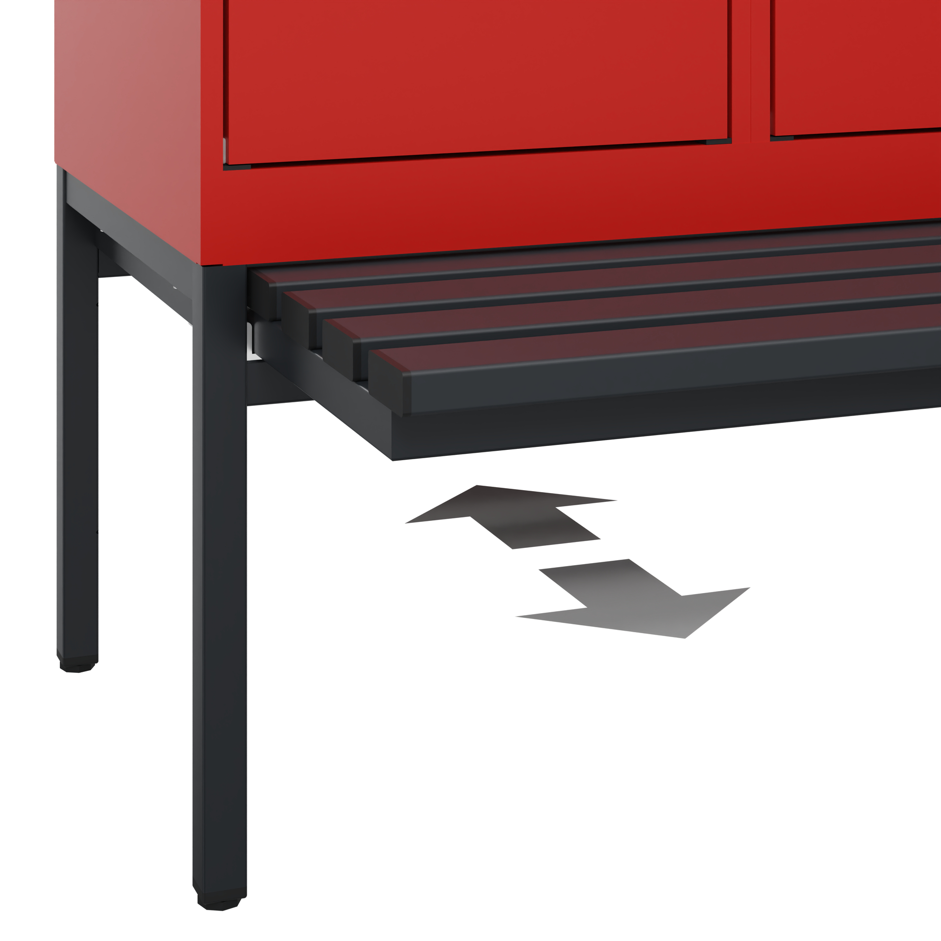 C+P Spind Evolo PLUS, Bank, 3 Abteile, 1950x1200x815mm