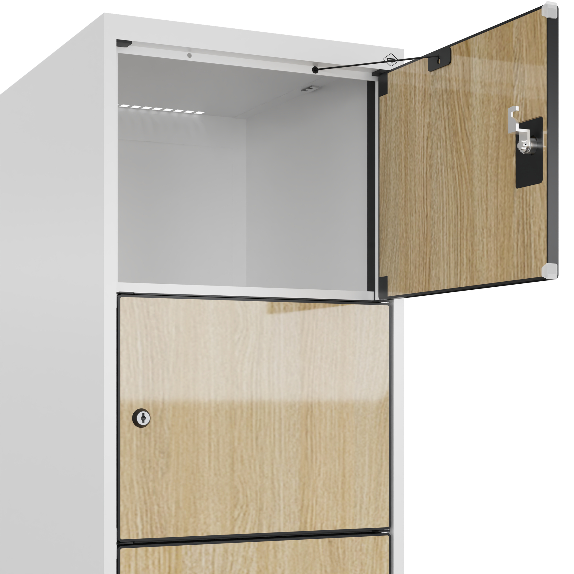 C+P Schlie�fachschrank Evolo PLUS, F��e, 6 F�cher, 1950x400x500mm