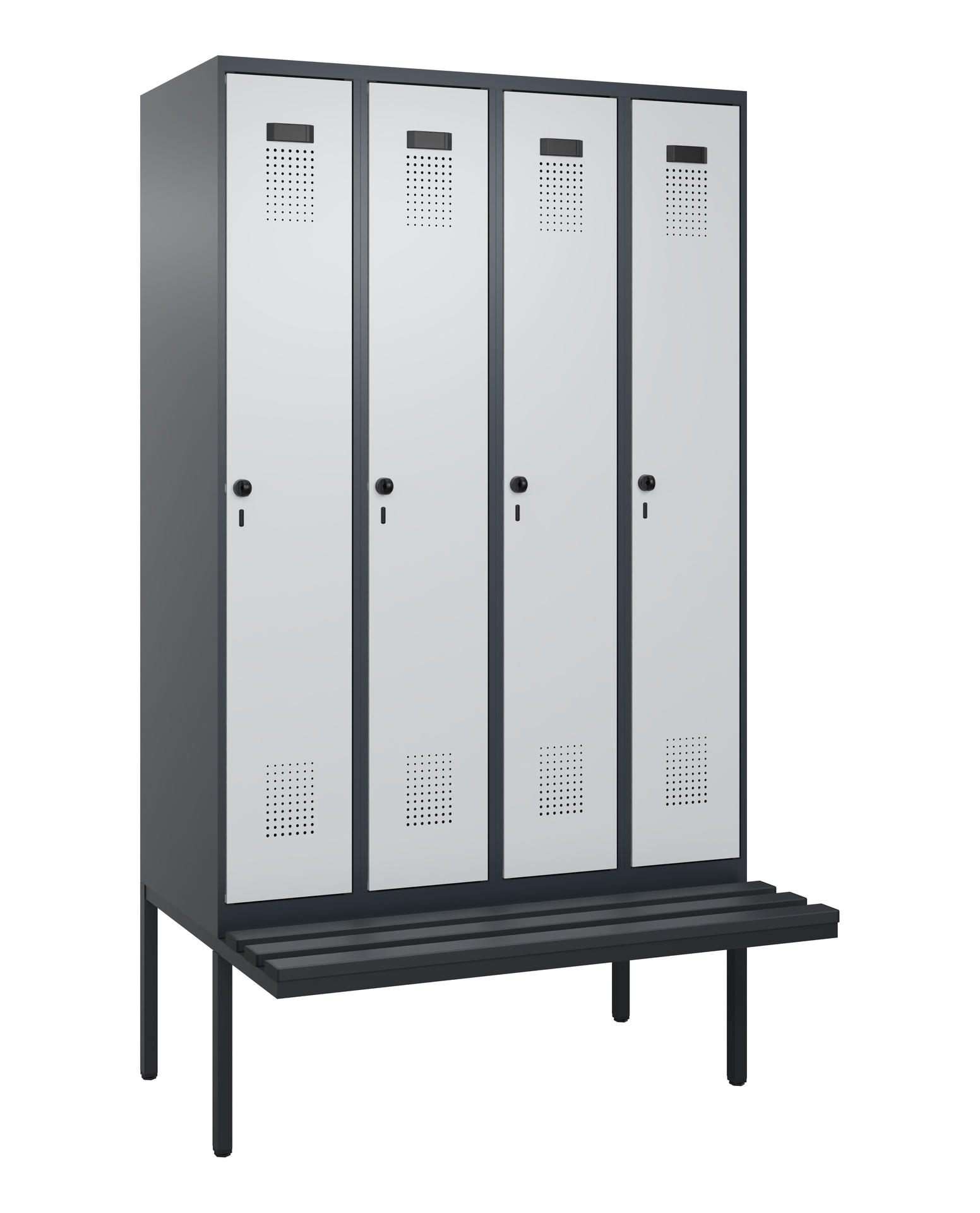 C+P Spind Evolo PLUS, Bank, 4 Abteile, 2120x1200x8