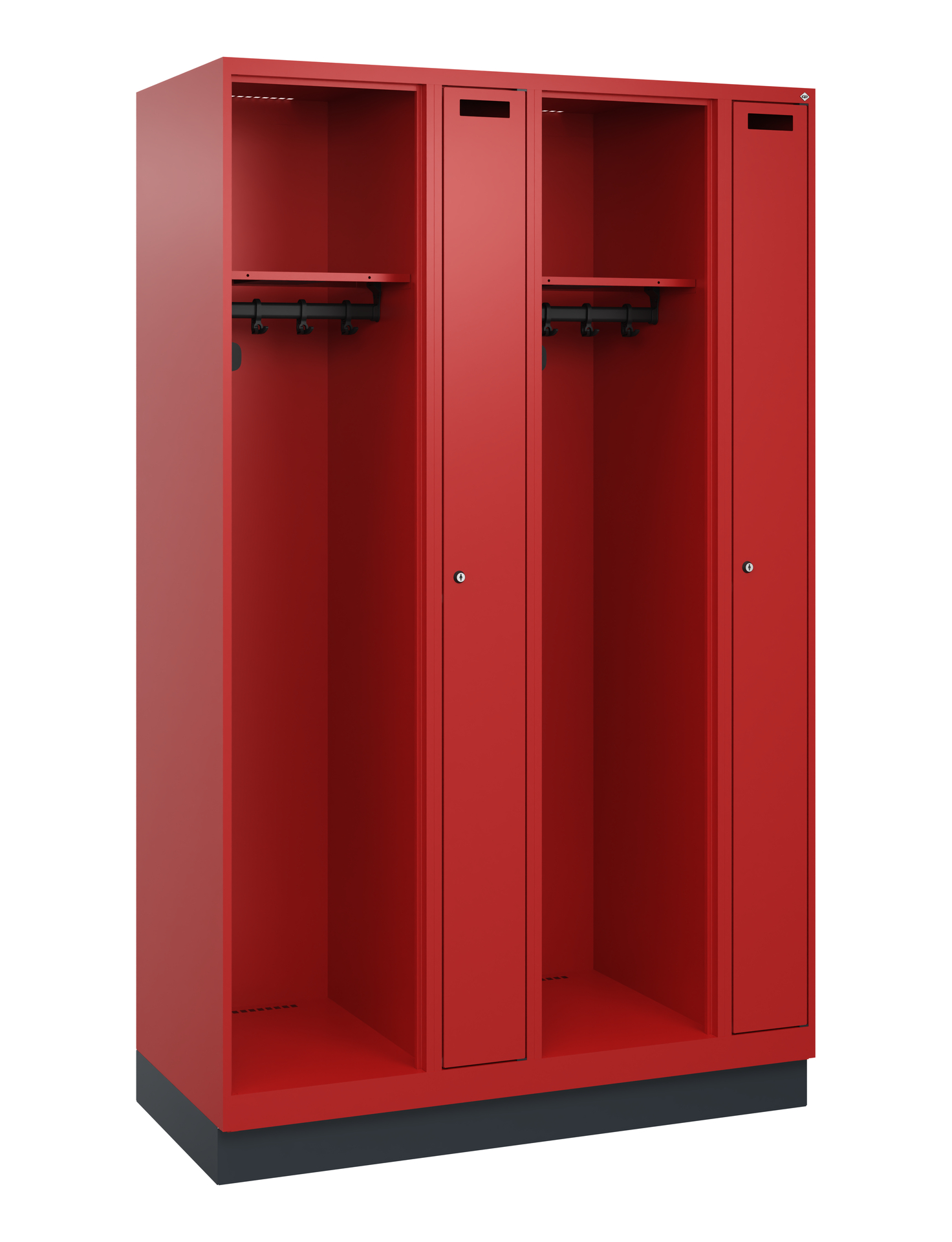 C+P Feuerwehrspind Kombi, 2 Abteile, 1850x1200x500