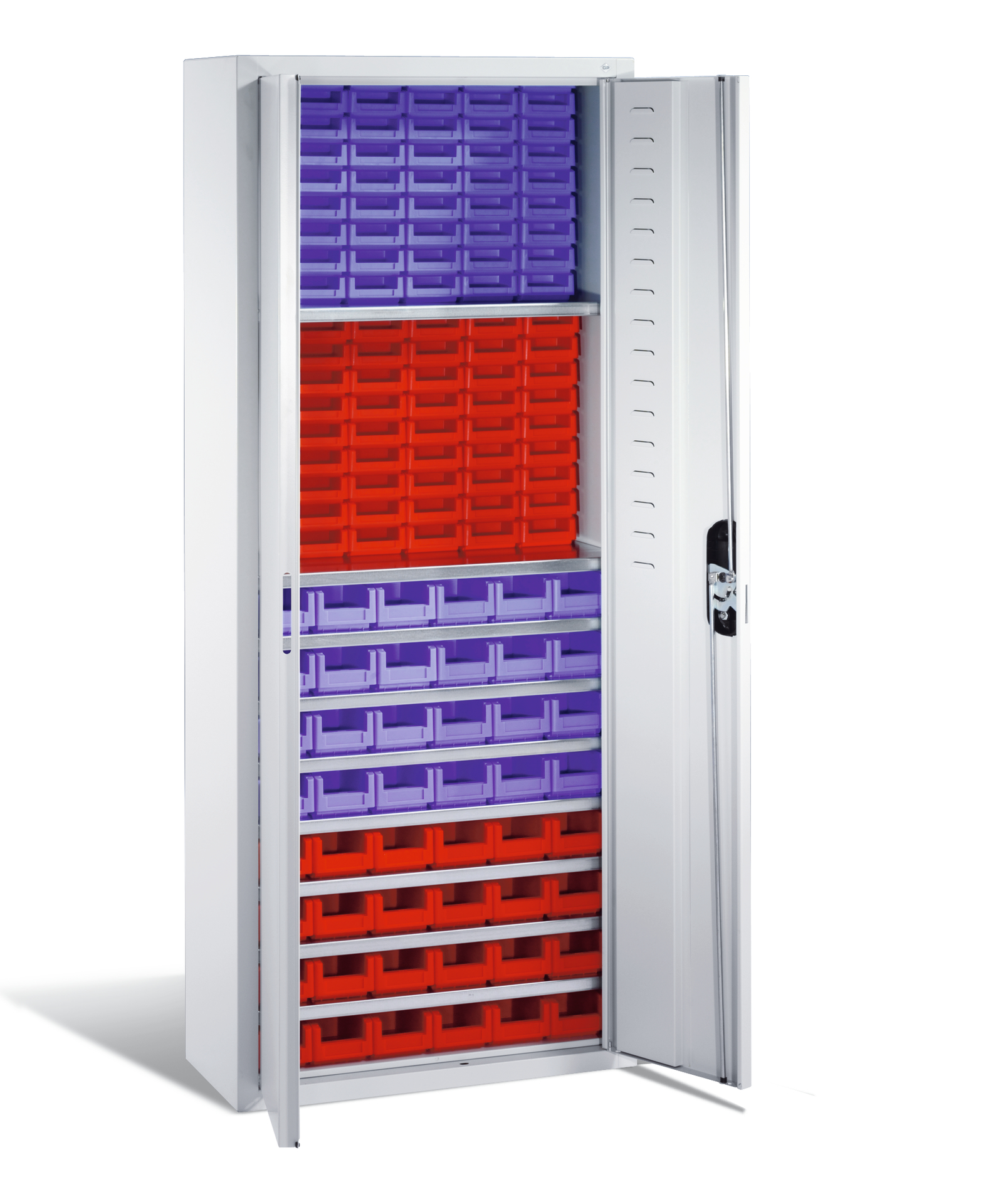 C+P Magazinschrank Serie 13, 1690x700x300mm, 7035/7035