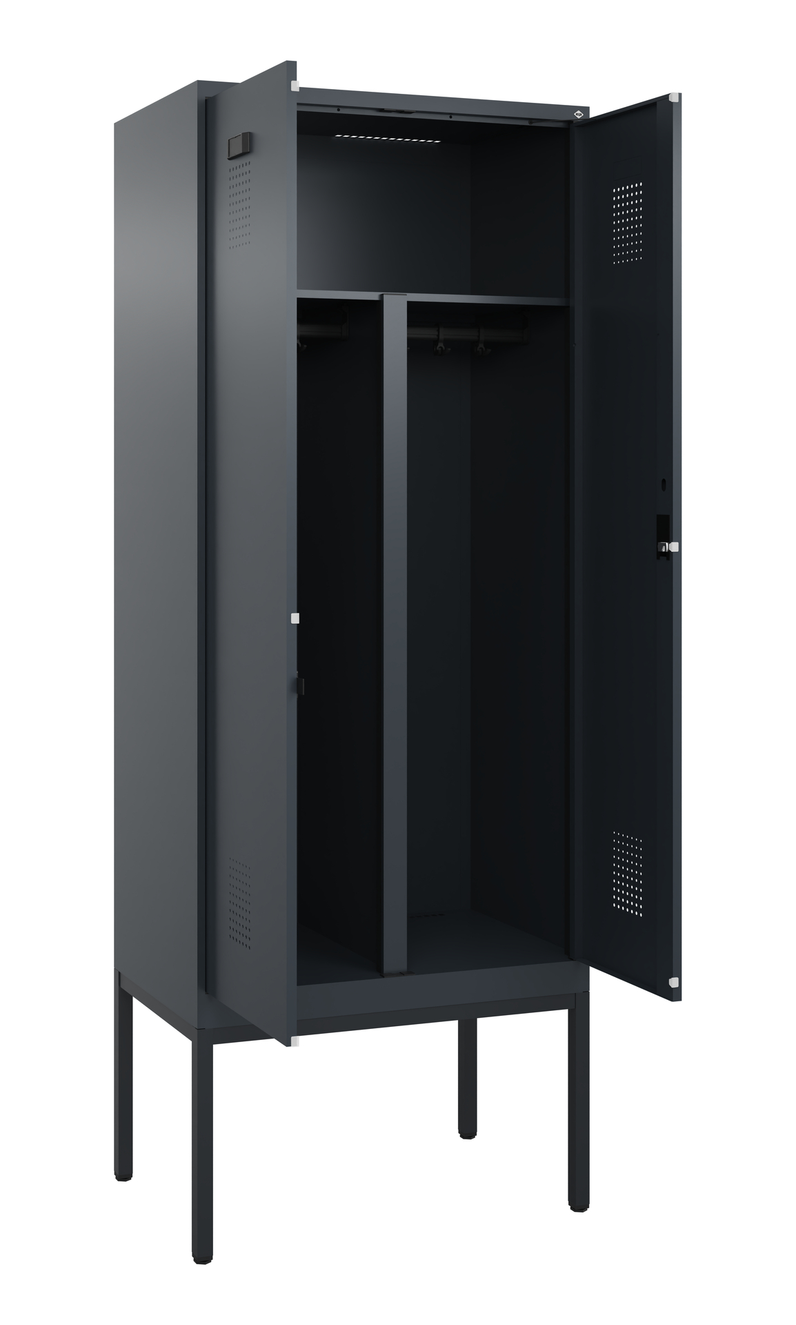 C+P PSA Doppel-Spind Evolo PLUS, Gestell, 2 Abteil