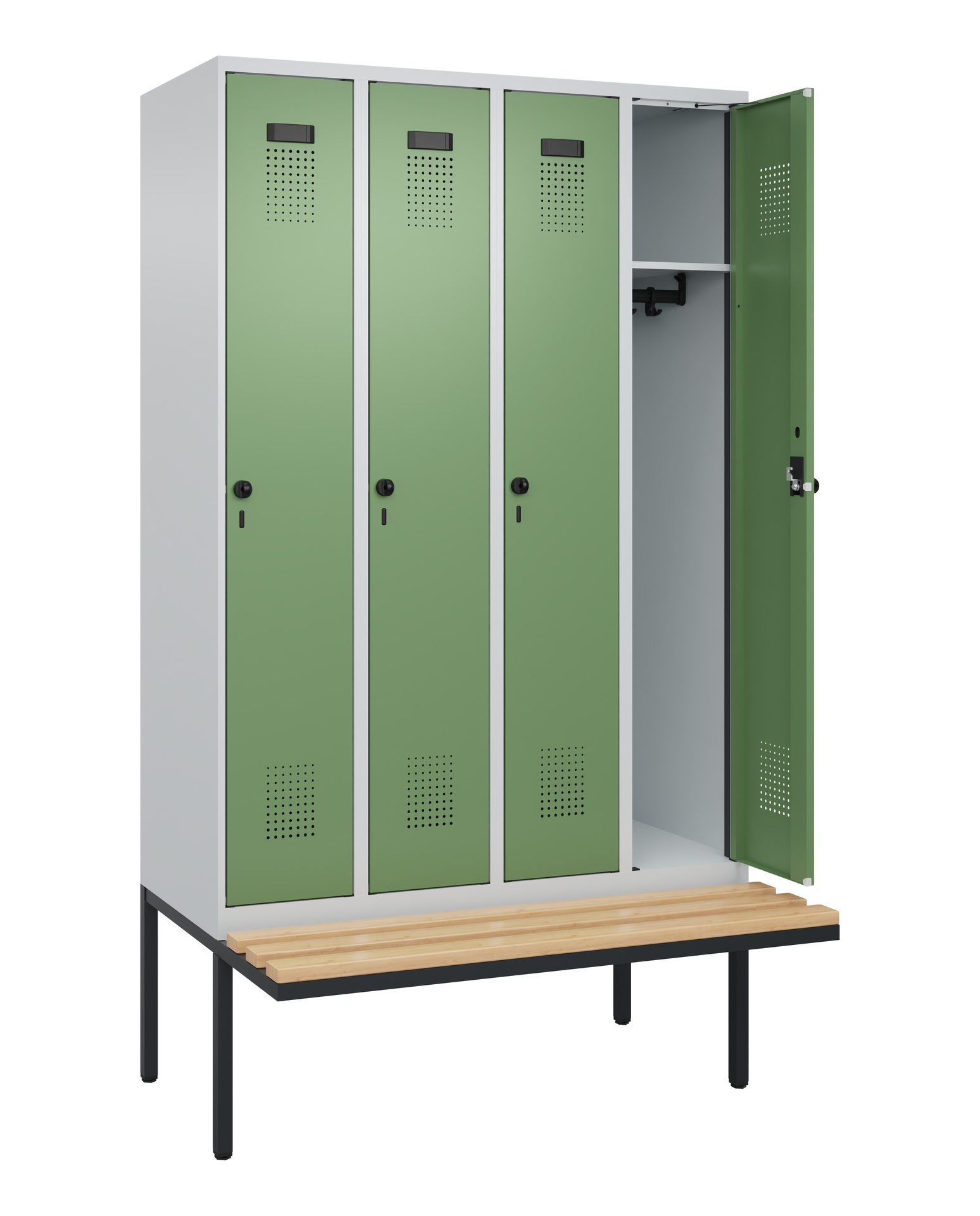 C+P Spind Evolo PLUS, Bank, 4 Abteile, 2120x1200x8