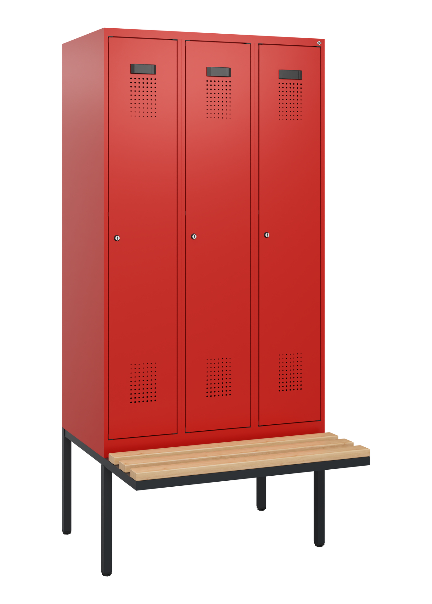 C+P Spind Evolo PLUS, Bank, 3 Abteile, 1950x900x81