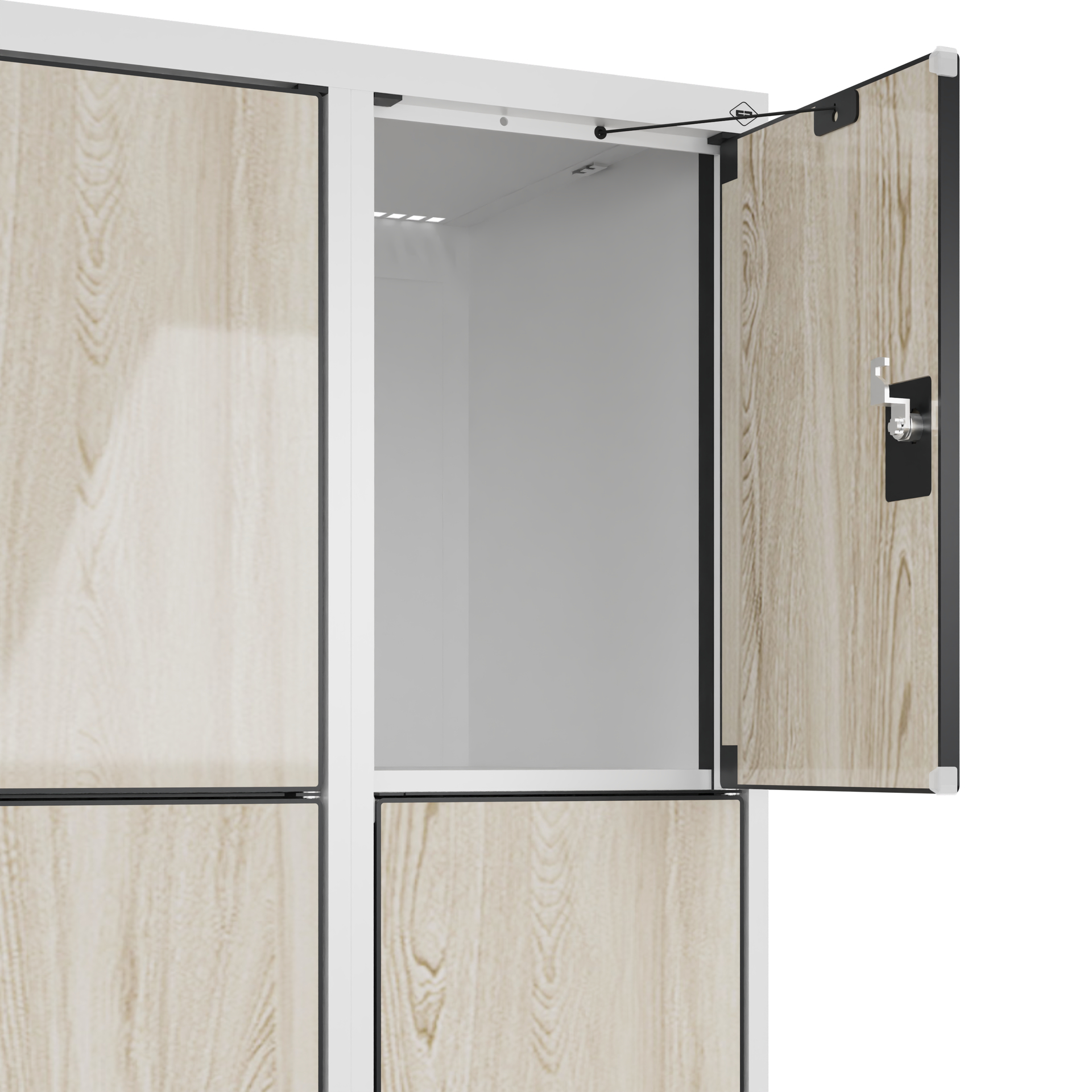 C+P Schlie�fachschrank Evolo PLUS, Sockel, 8 F�cher, 1950x600x500mm