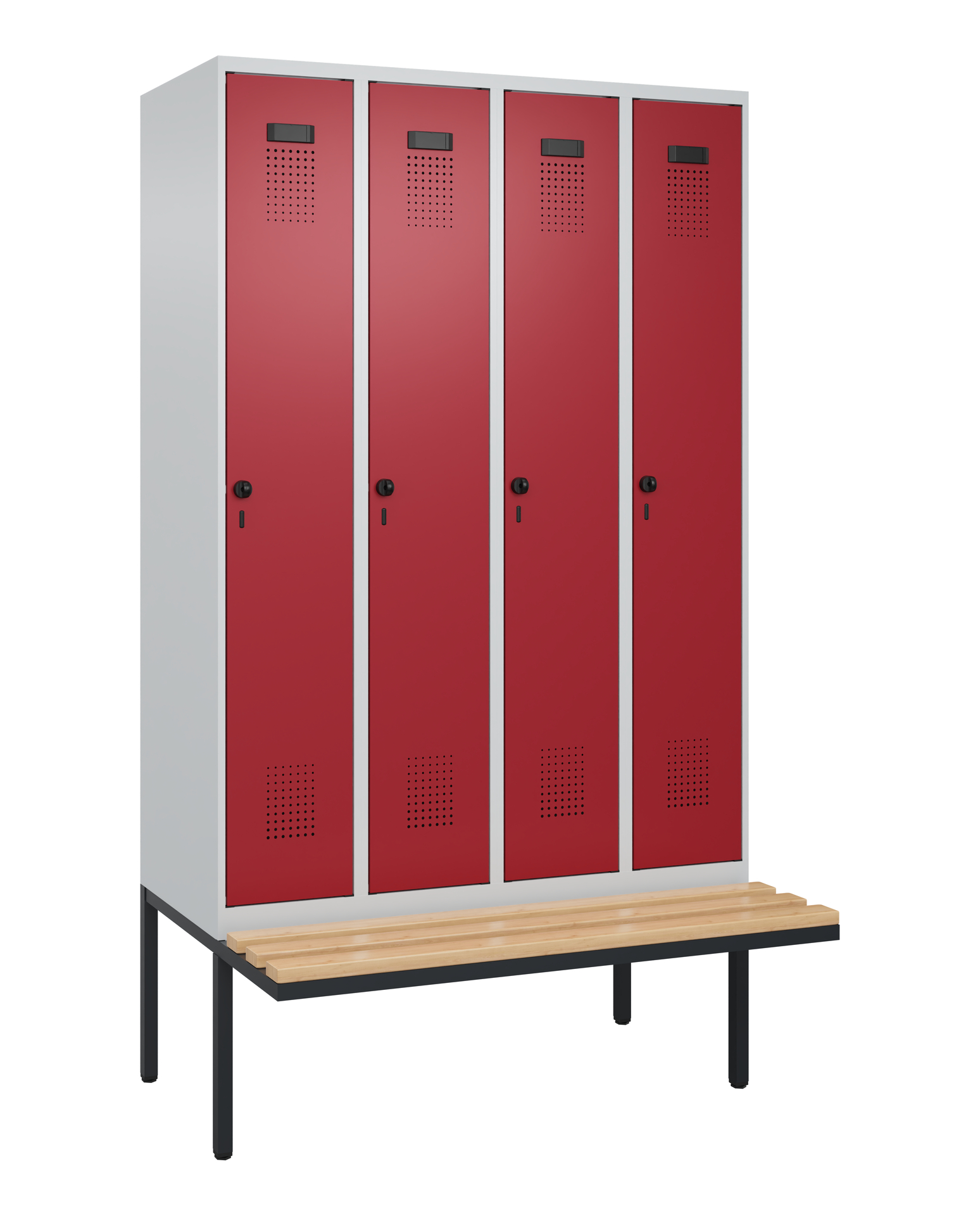 C+P Spind Evolo PLUS, Bank, 4 Abteile, 2120x1200x8