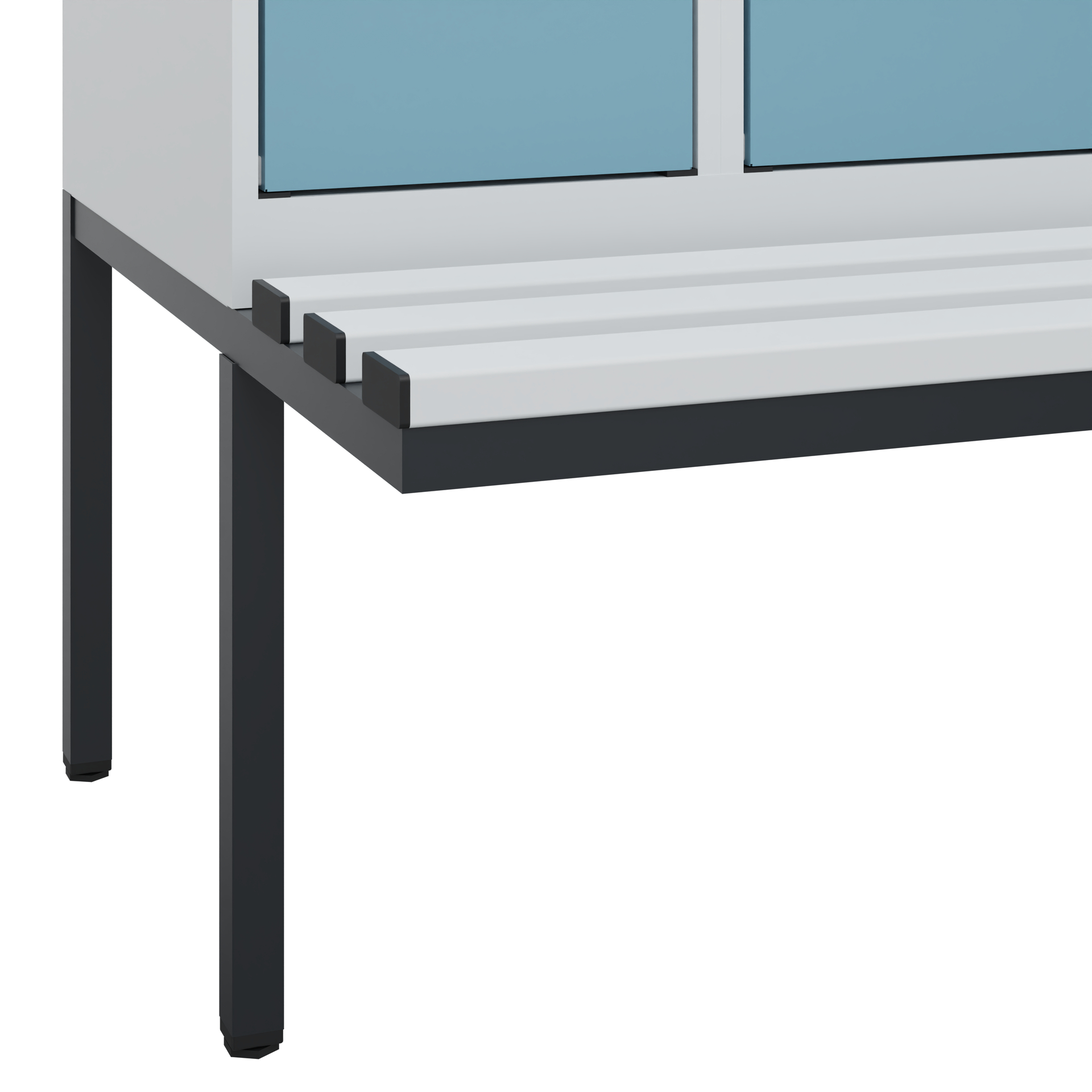 C+P Spind Evolo PLUS, Bank, 2 Abteile, 1950x600x81