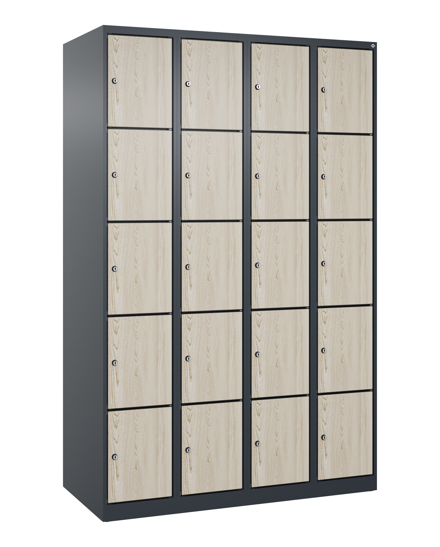 C+P Schlie�fachschrank Evolo PLUS, 20 F�cher, 1850x1200x500mm