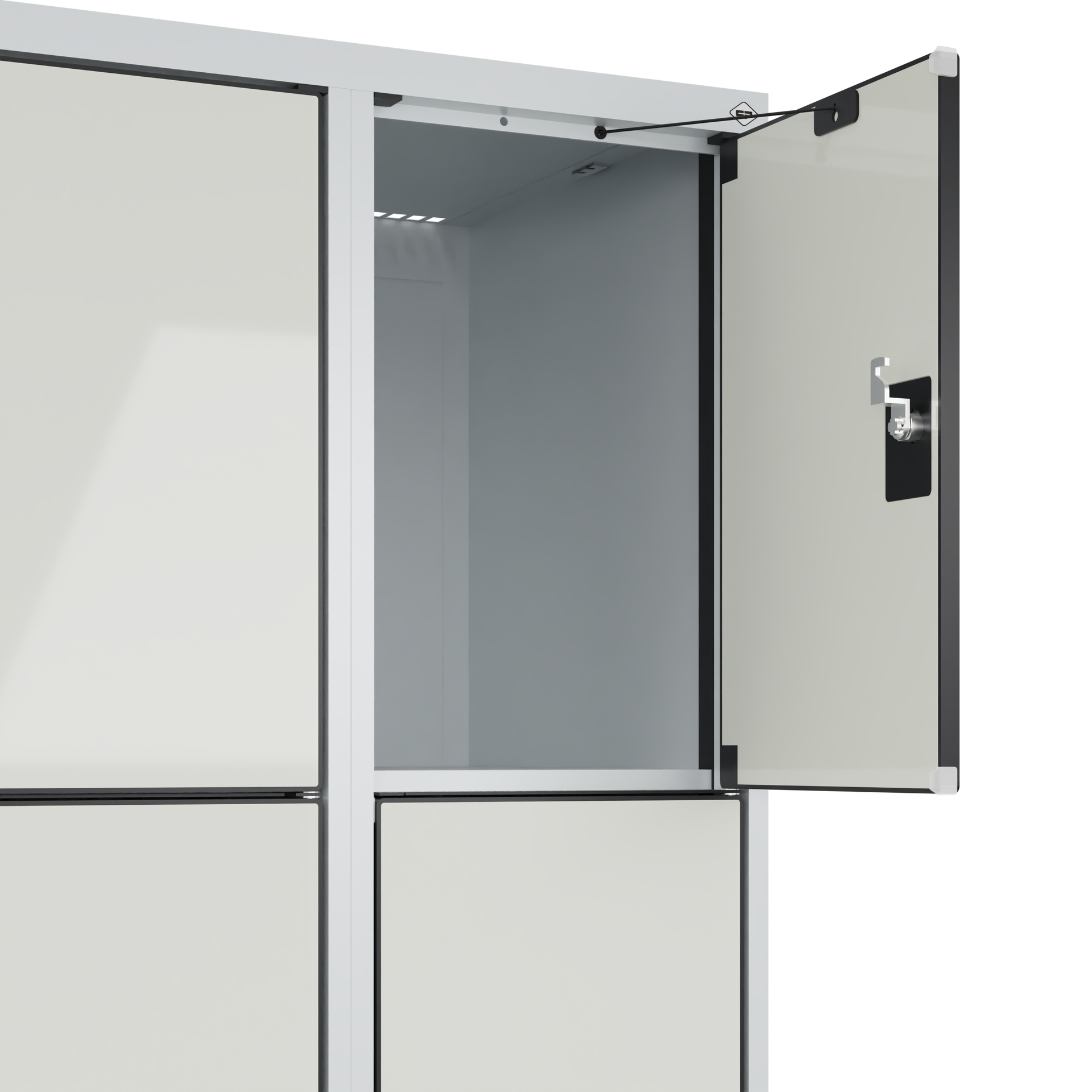 C+P Schlie�fachschrank Evolo PLUS, F��e, 16 F�cher, 1950x1200x500mm