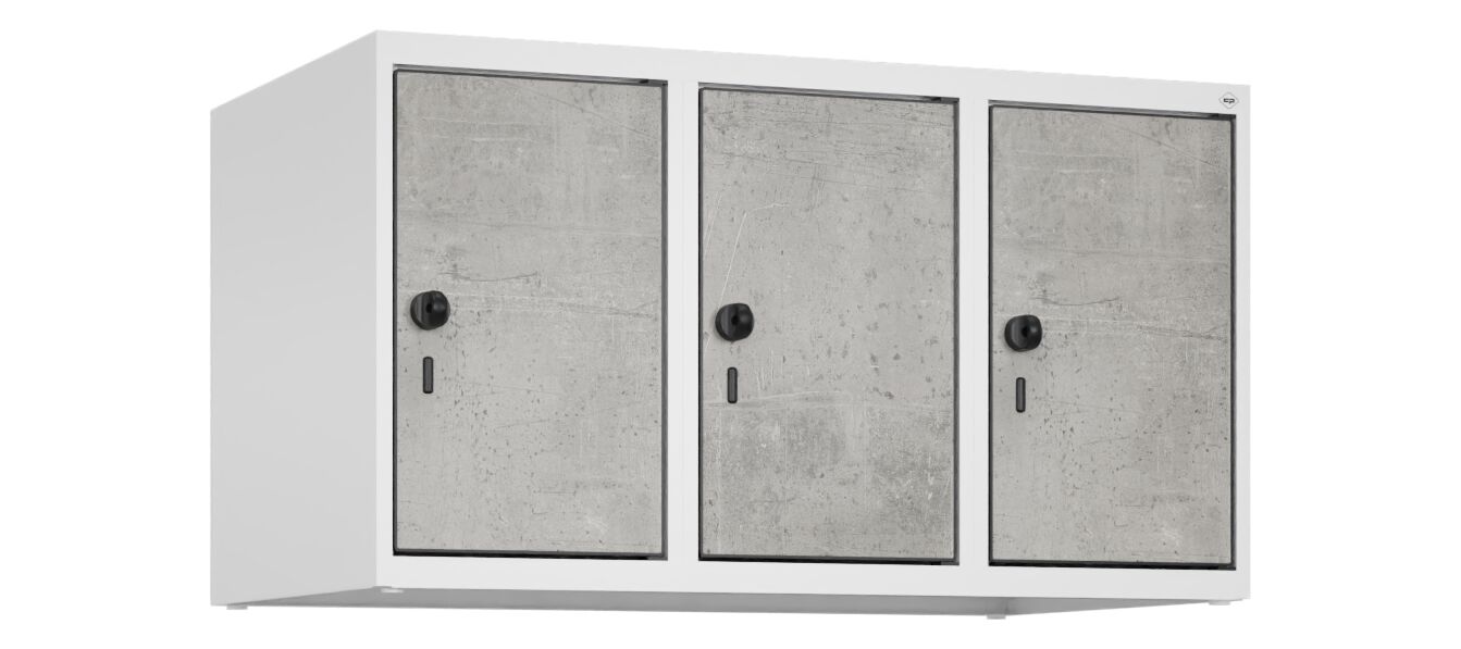 C+P Aufsatzschrank Evolo PLUS, 3 Abteile, 500x900x500mm
