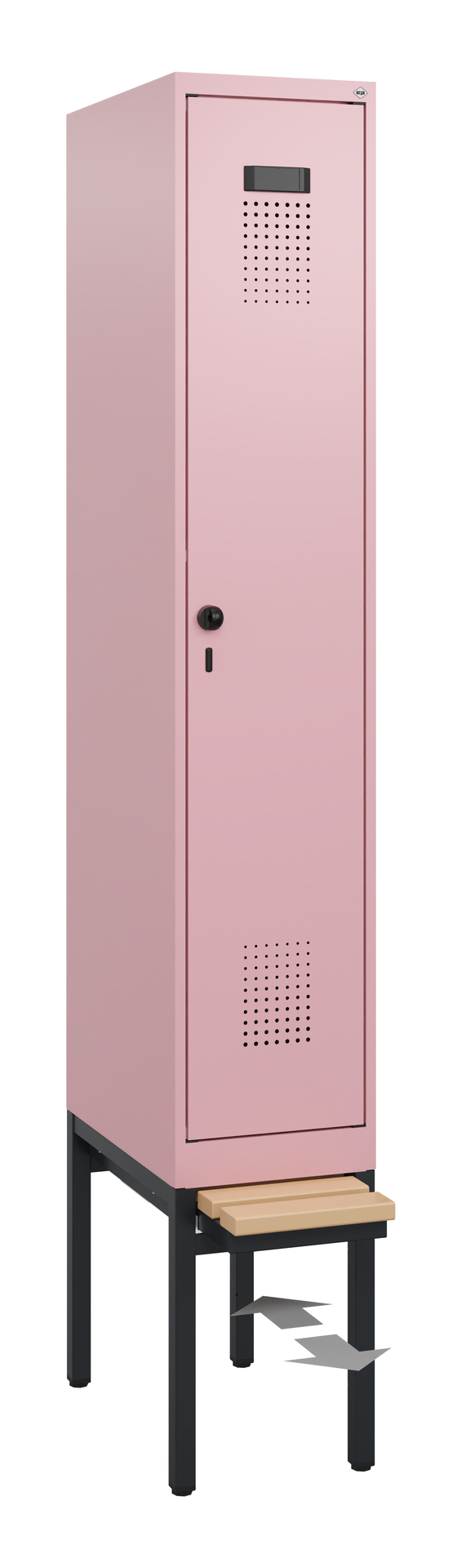 C+P Spind Evolo PLUS, Bank, 1 Abteil, 1950x300x815mm