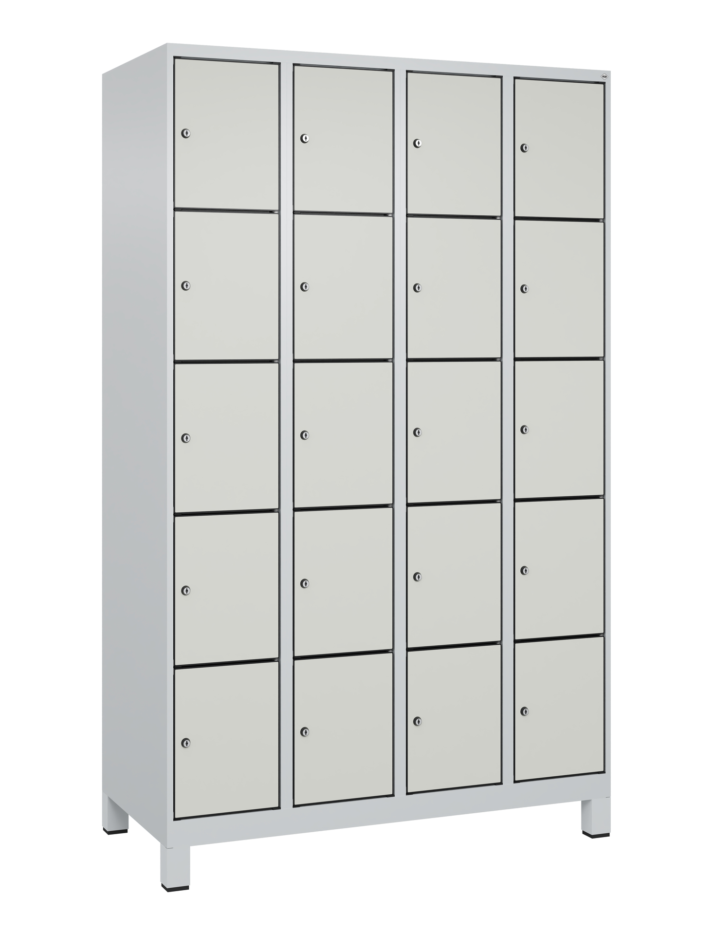 C+P Schlie�fachschrank Evolo PLUS, F��e, 20 F�cher, 1950x1200x500mm