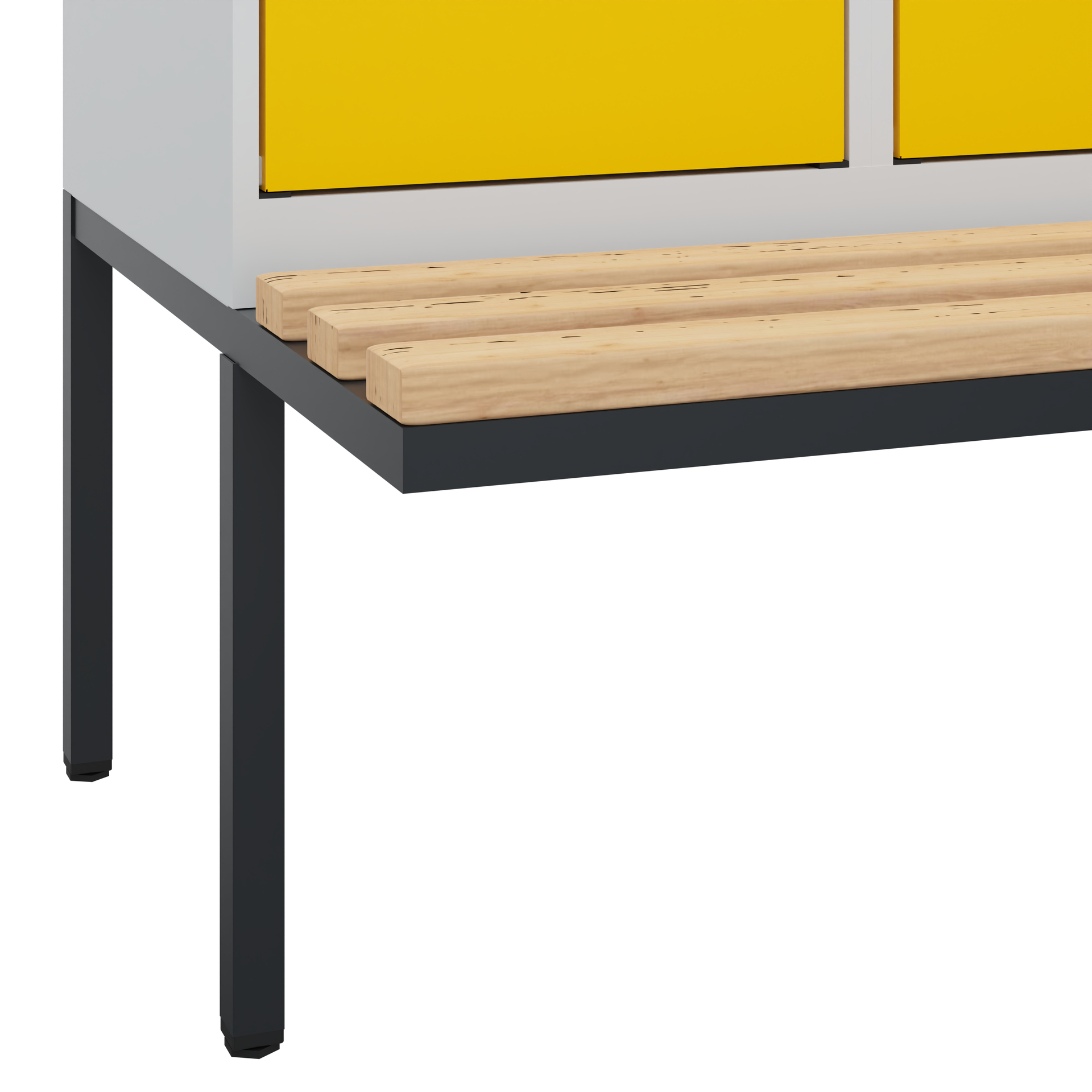 C+P Spind Evolo PLUS, Bank, 3 Abteile, 1950x1200x8