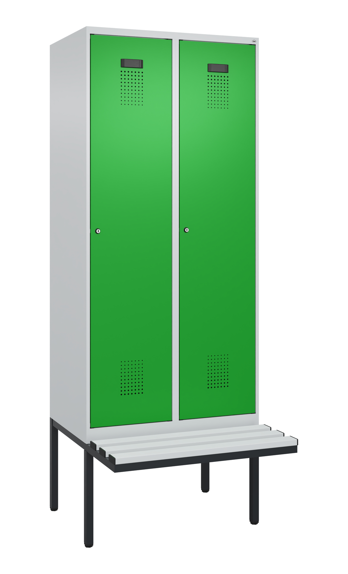 C+P Spind Evolo PLUS, Bank, 2 Abteile, 2120x800x81