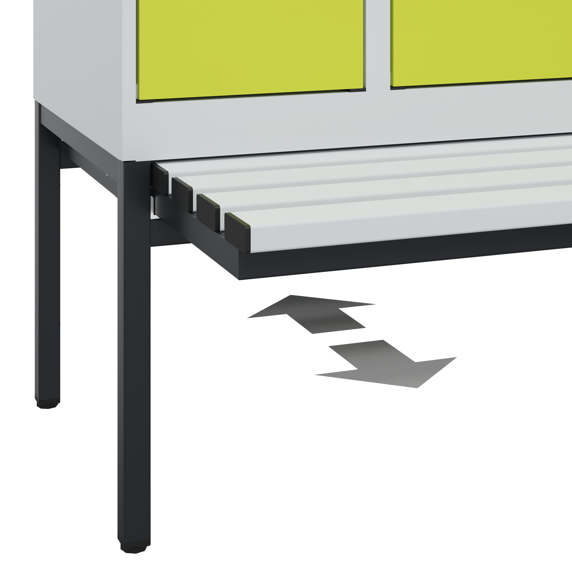 C+P Spind Evolo PLUS, Bank, 1 Abteil, 2120x300x815mm