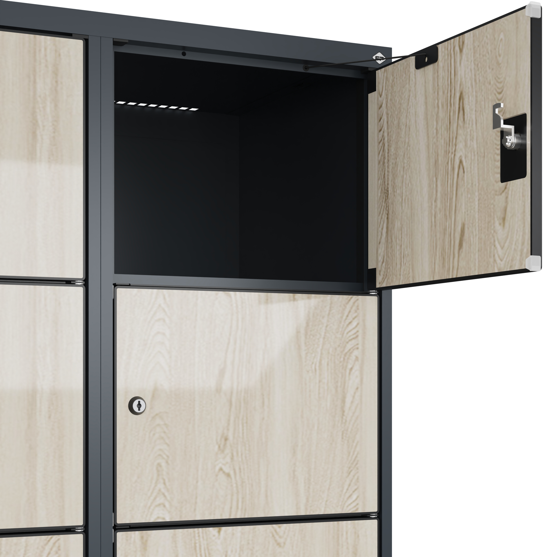 C+P Schlie�fachschrank Evolo PLUS, 12 F�cher, 1850x800x500mm