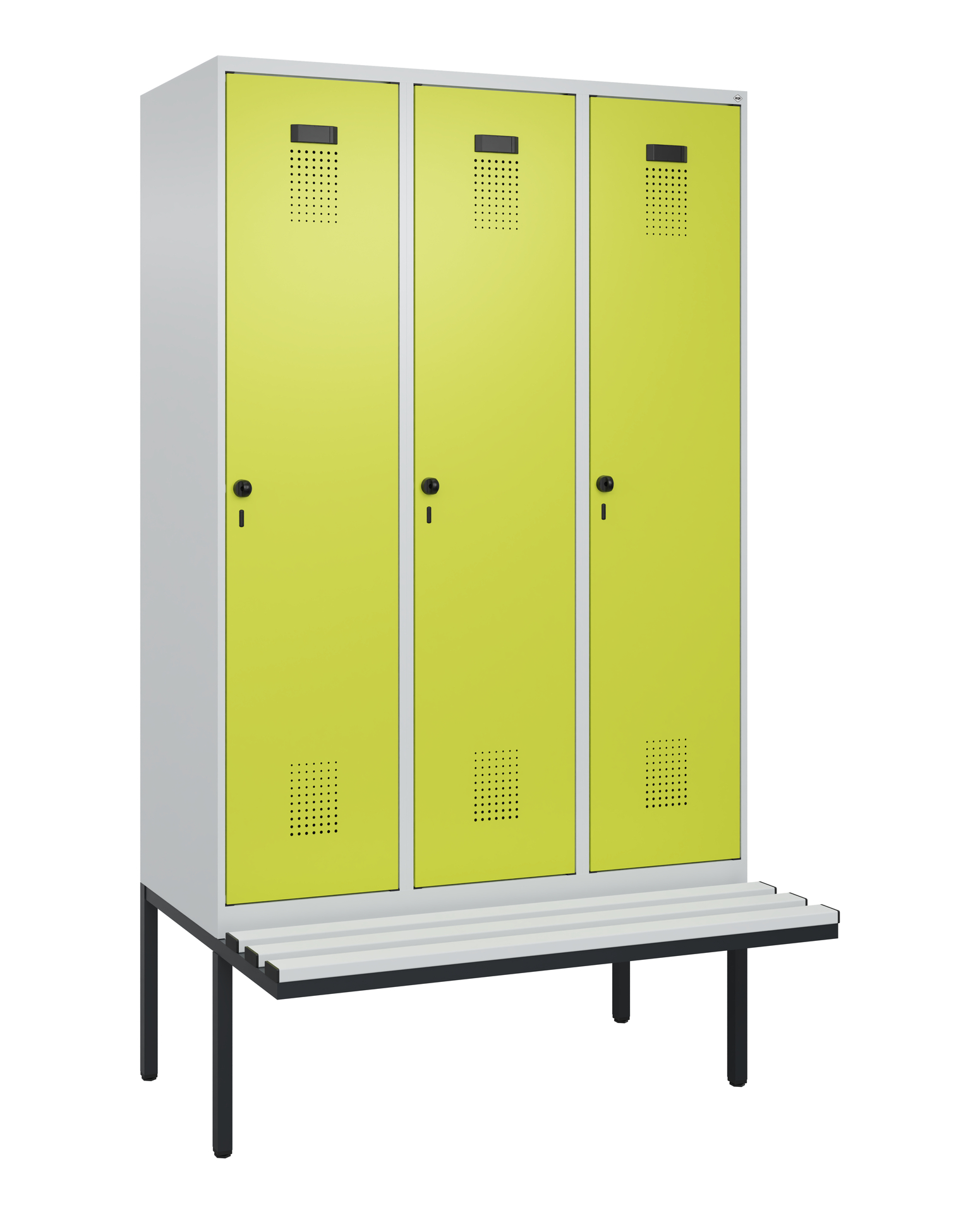 C+P Spind Evolo PLUS, Bank, 3 Abteile, 2120x1200x8
