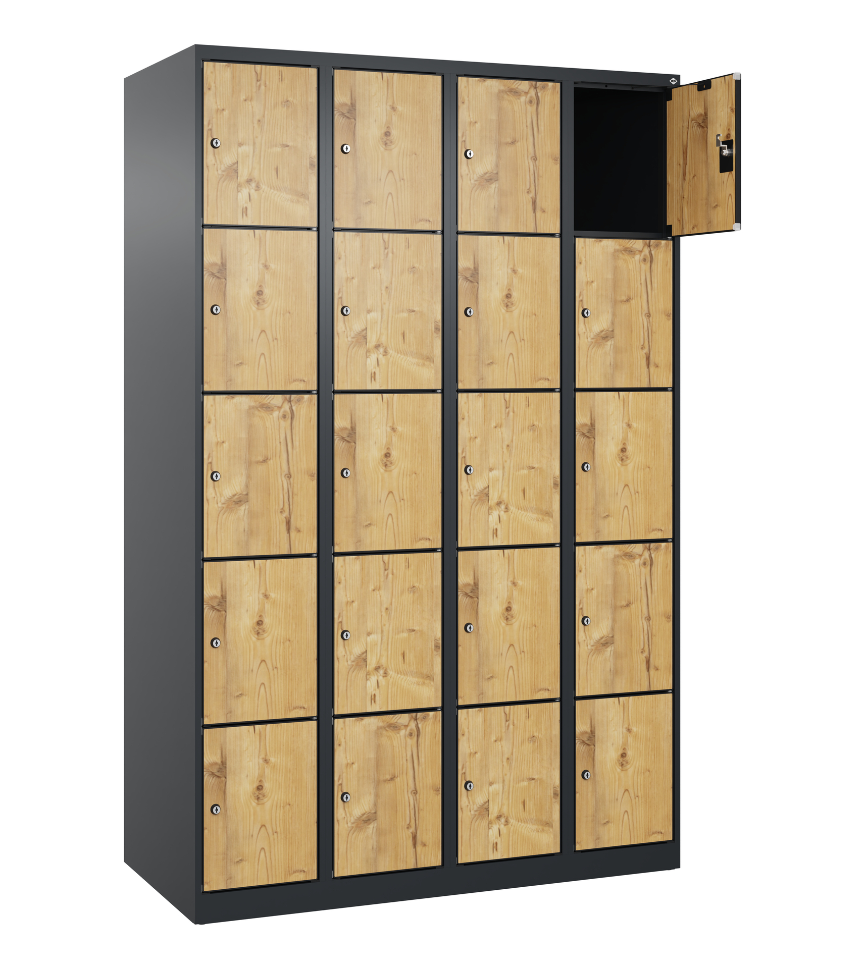 C+P Schlie�fachschrank Evolo PLUS, 20 F�cher, 1850x1200x500mm