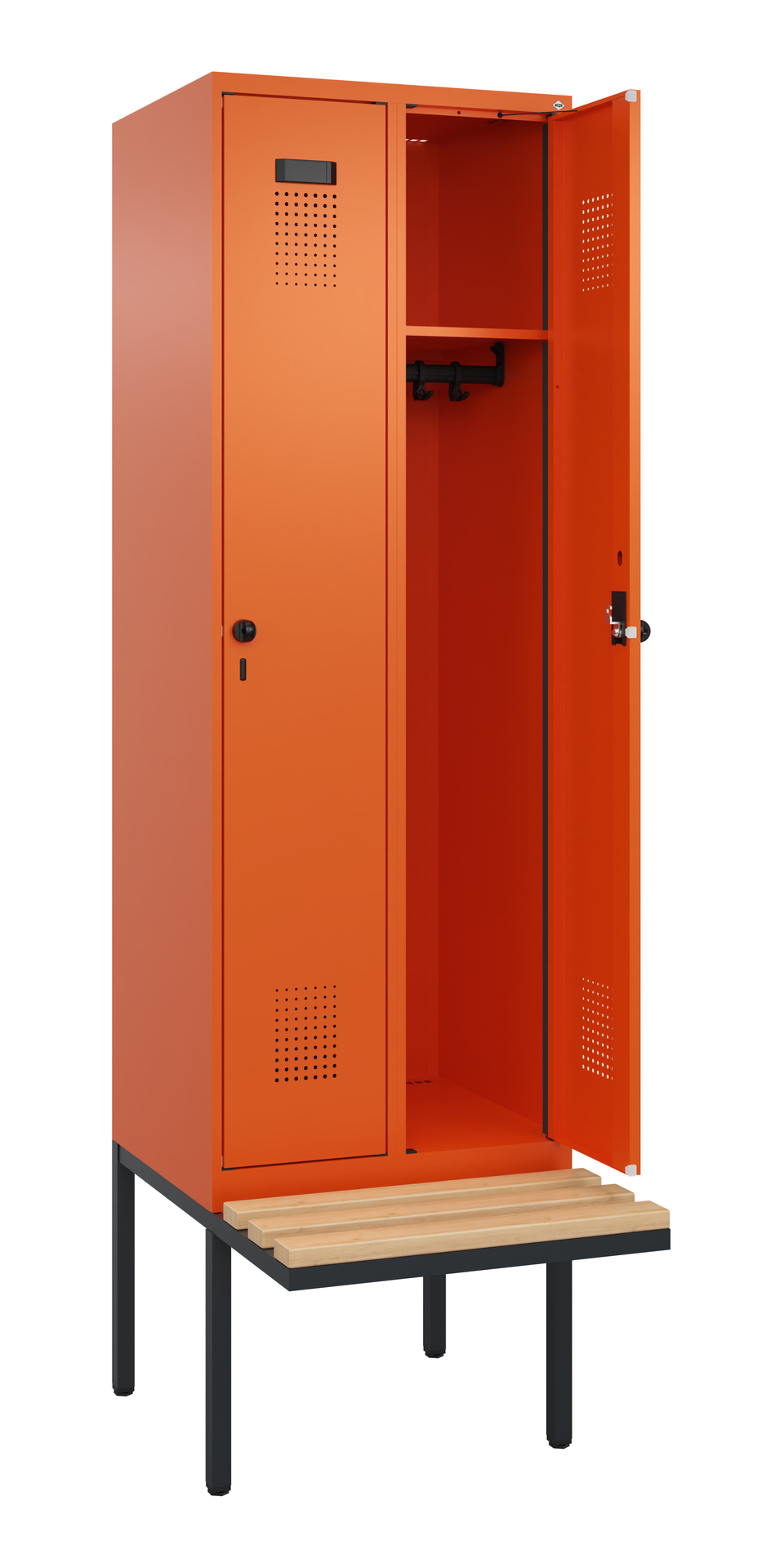 C+P Spind Evolo PLUS, Bank, 2 Abteil, 2120x600x815