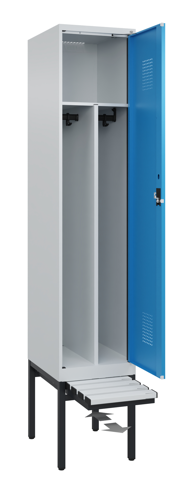 C+P Spind Evolo PLUS, Bank, 1 Abteil, 2120x400x815mm